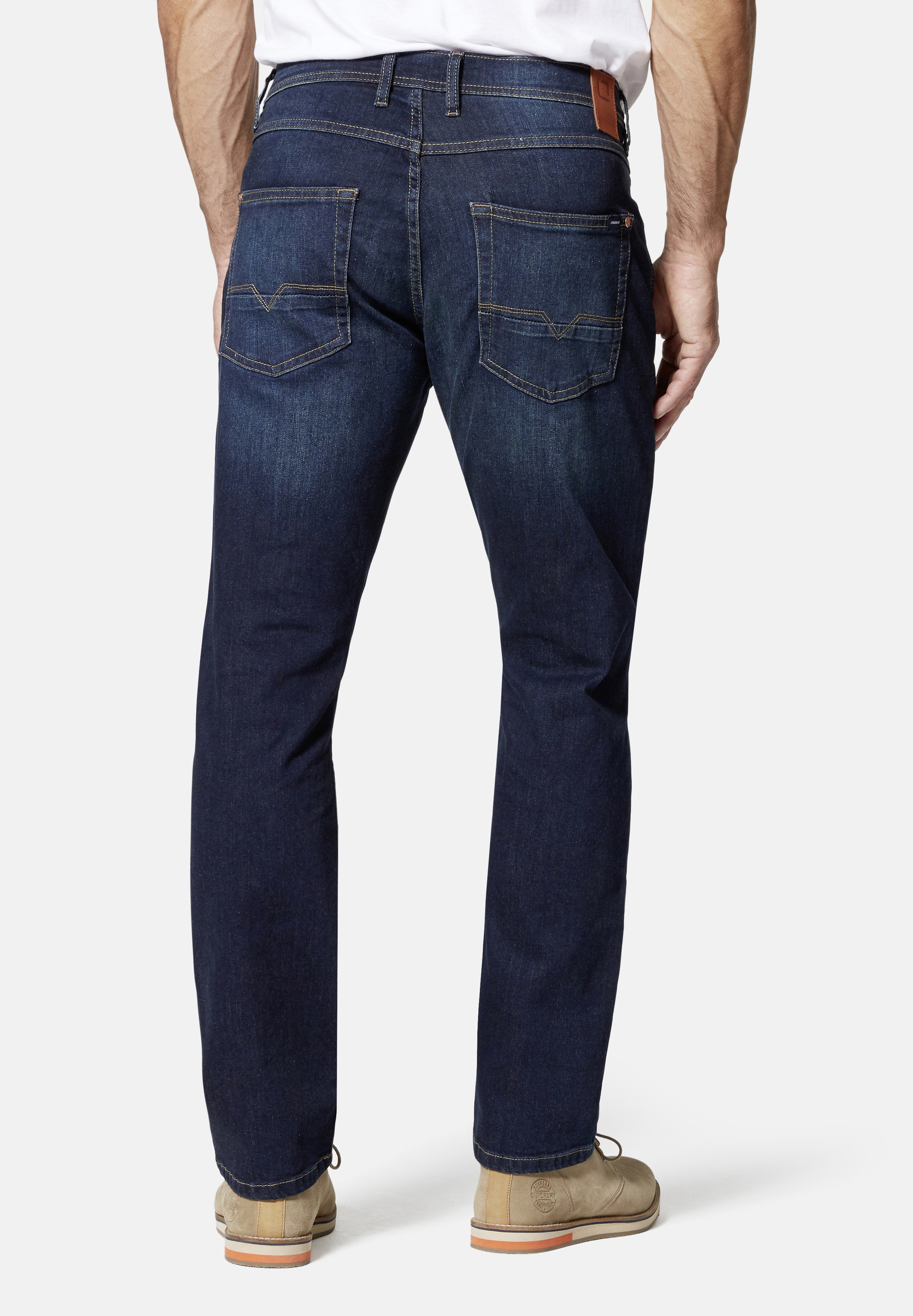Stooker Men 5-Pocket-Jeans »Glendale Denim Slim Straight Fit«, Slim Straight Fit Casual Clean Wash Denim Jeans für Herren