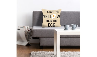 Dekokissen »IT'S NOT THE YELLOW FROM THE EGG 2.0«