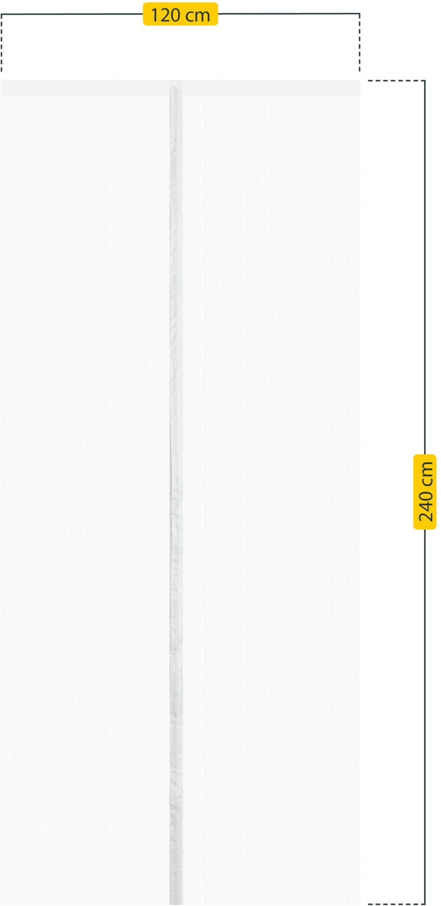 SCHELLENBERG Insektenschutz-Vorhang »"Insect Stop Magnetic", Magnetvorhang für Balkontür und Terrassentür«, Fliegengitter ohne bohren, 90 x 210 cm oder 120 x 240 cm, weiß