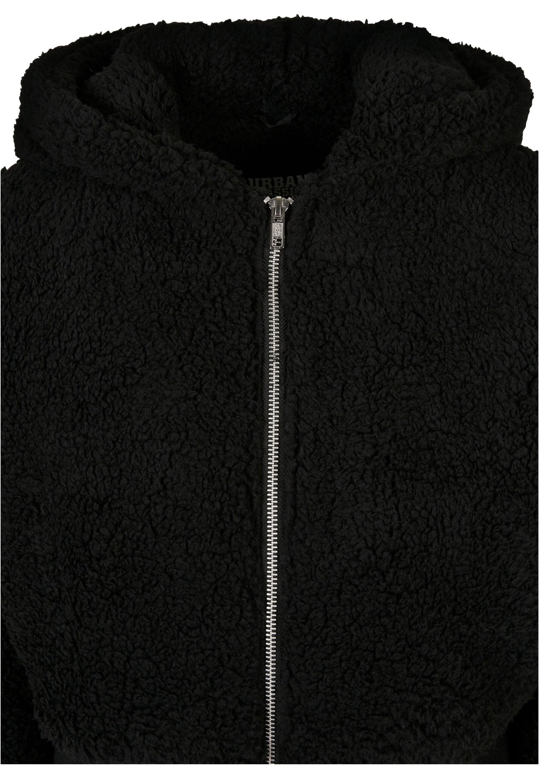 Thumbnail - URBAN CLASSICS Allwetterjacke "Urban Classics Damen Ladies Short Oversized Sherpa Jacket" 1 Stk. tlg. mit Kapuze
