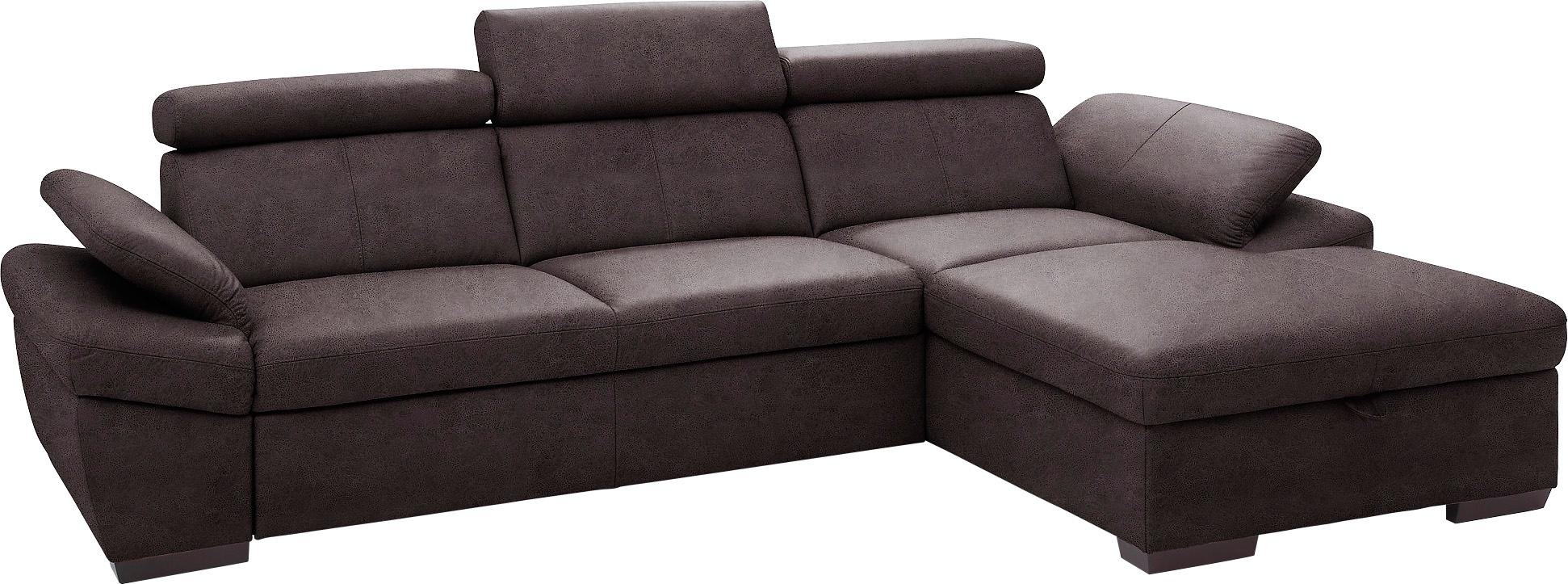 exxpo - sofa fashion Ecksofa "Salerno, Funktionssofa, Breite 280cm, hoher S günstig online kaufen