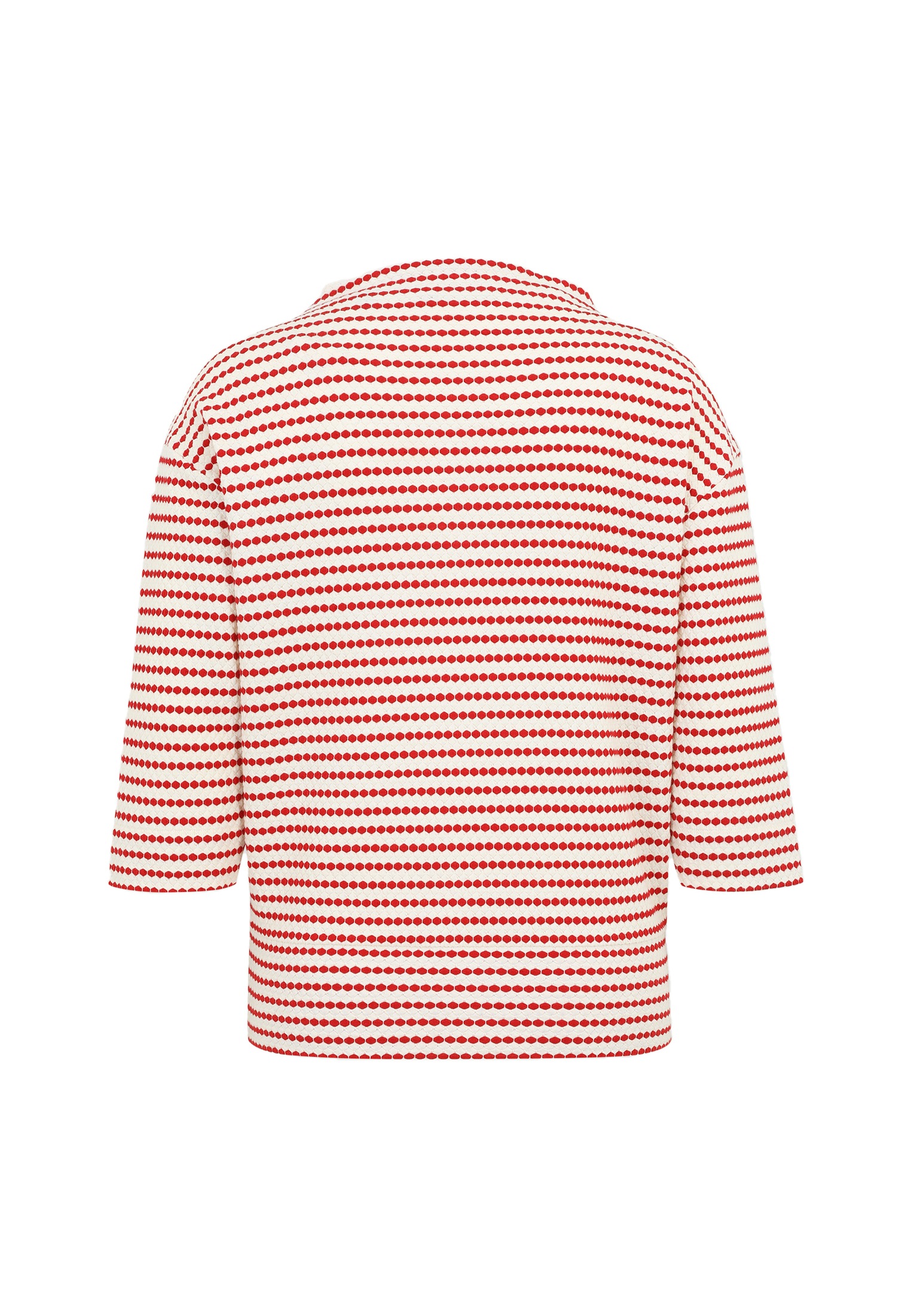 Zero Sweatshirt »zero Sweatshirt geringelt mit 3/4 Ärmel«, Plain/ohne Details