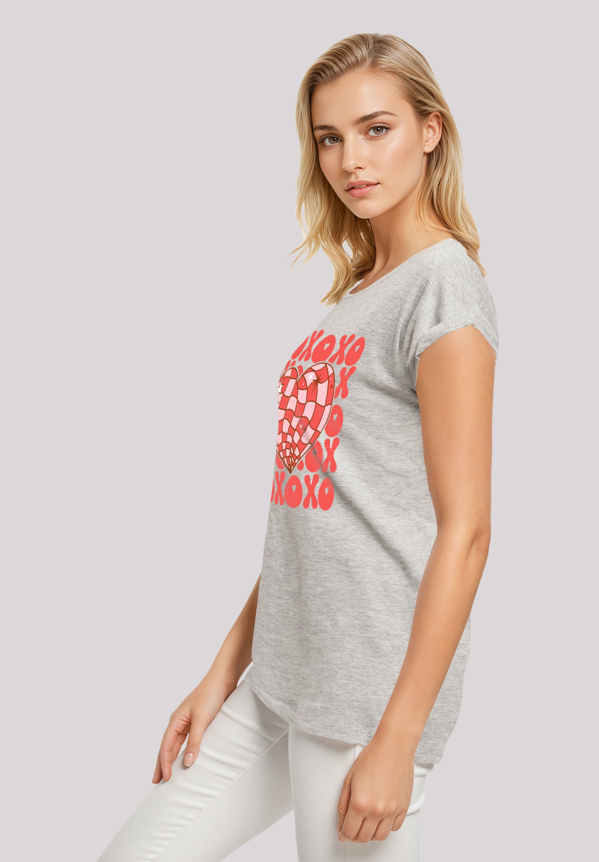 F4NT4STIC T-Shirt »XOXO Herz Love«, Premium Qualität
