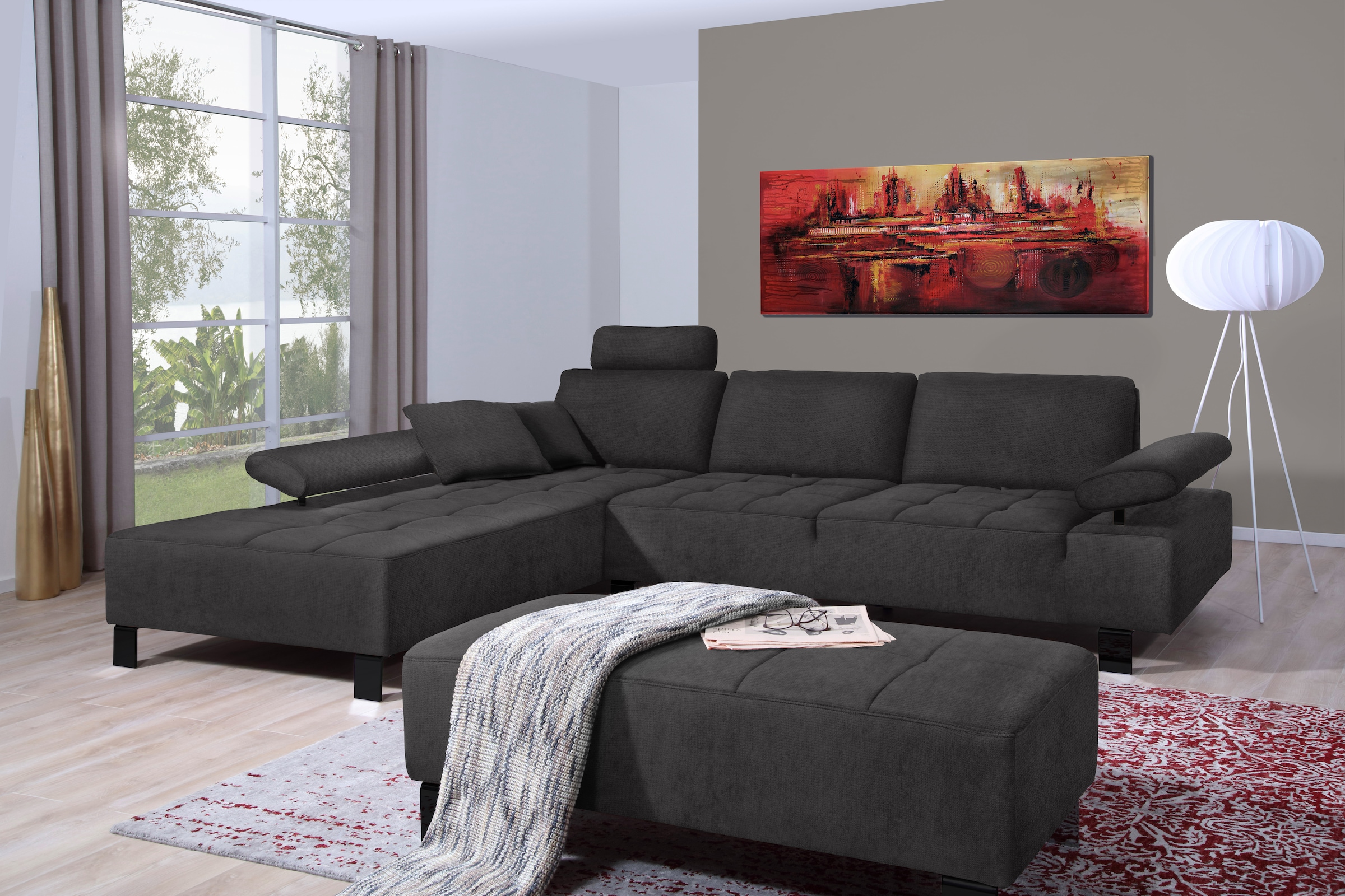 alina Ecksofa »Royce«, inklusive Sitztiefenverstellung, 270 cm breit