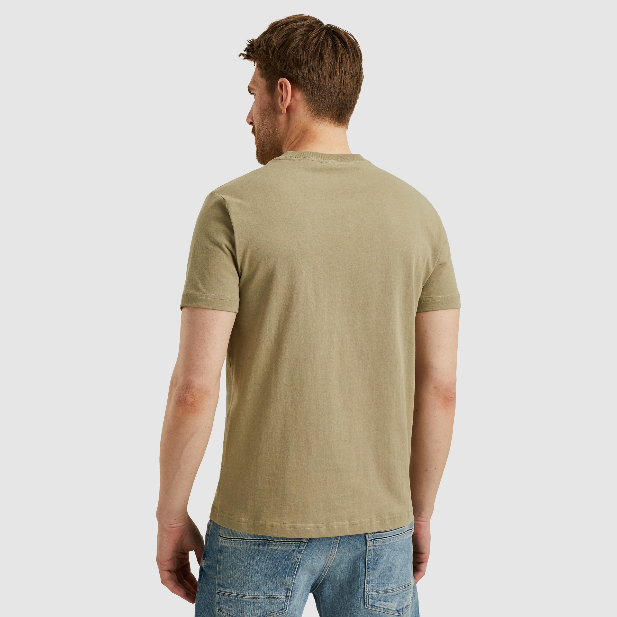 PME LEGEND T-Shirt »Short sleeve r-neck open end jersey«, mit Logo-Print