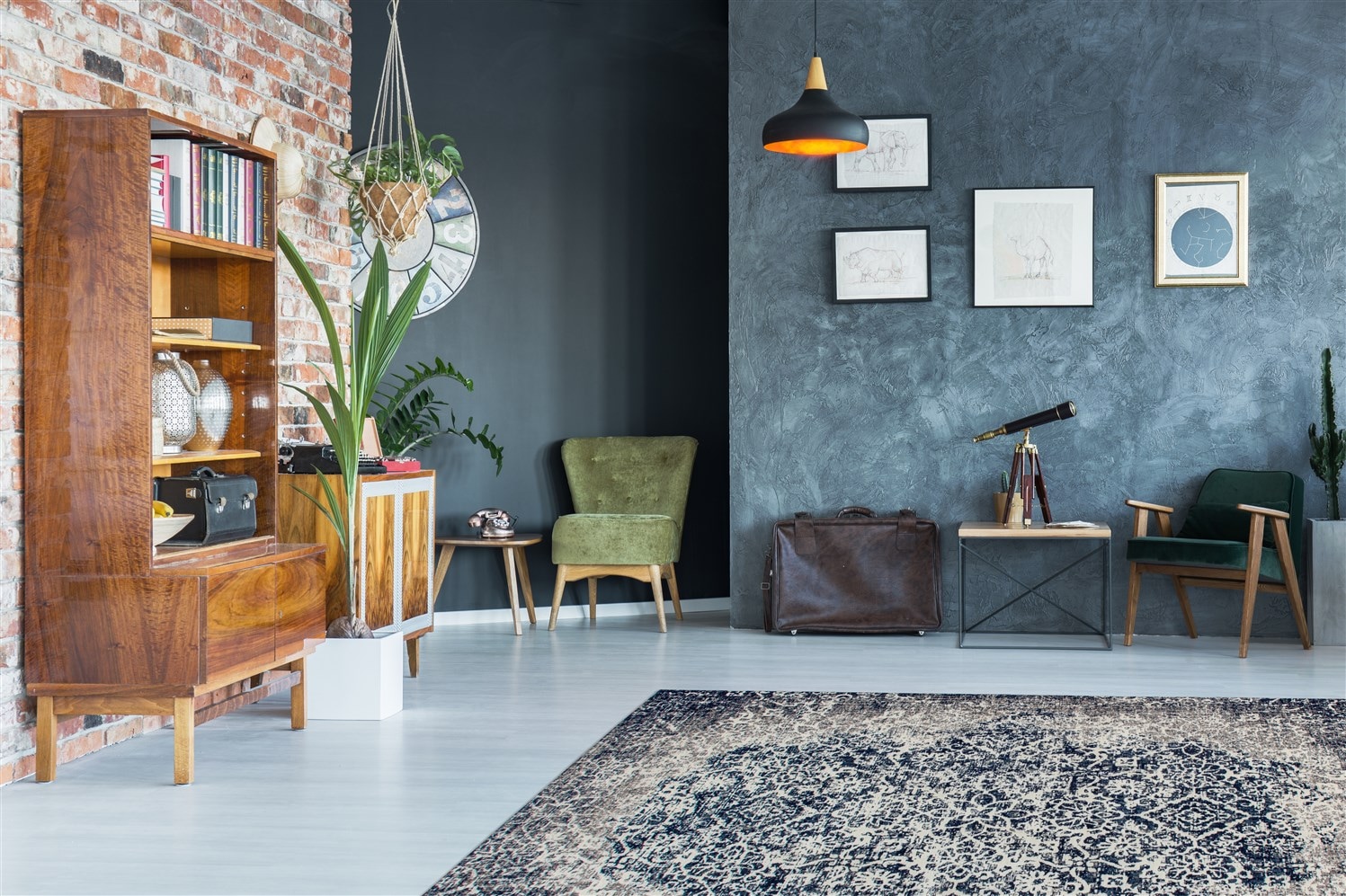 Kayoom Teppich »River 140«, rechteckig, 10 mm Höhe, Jacquard, Retro- und Vintage-Design, Baumwollrücken