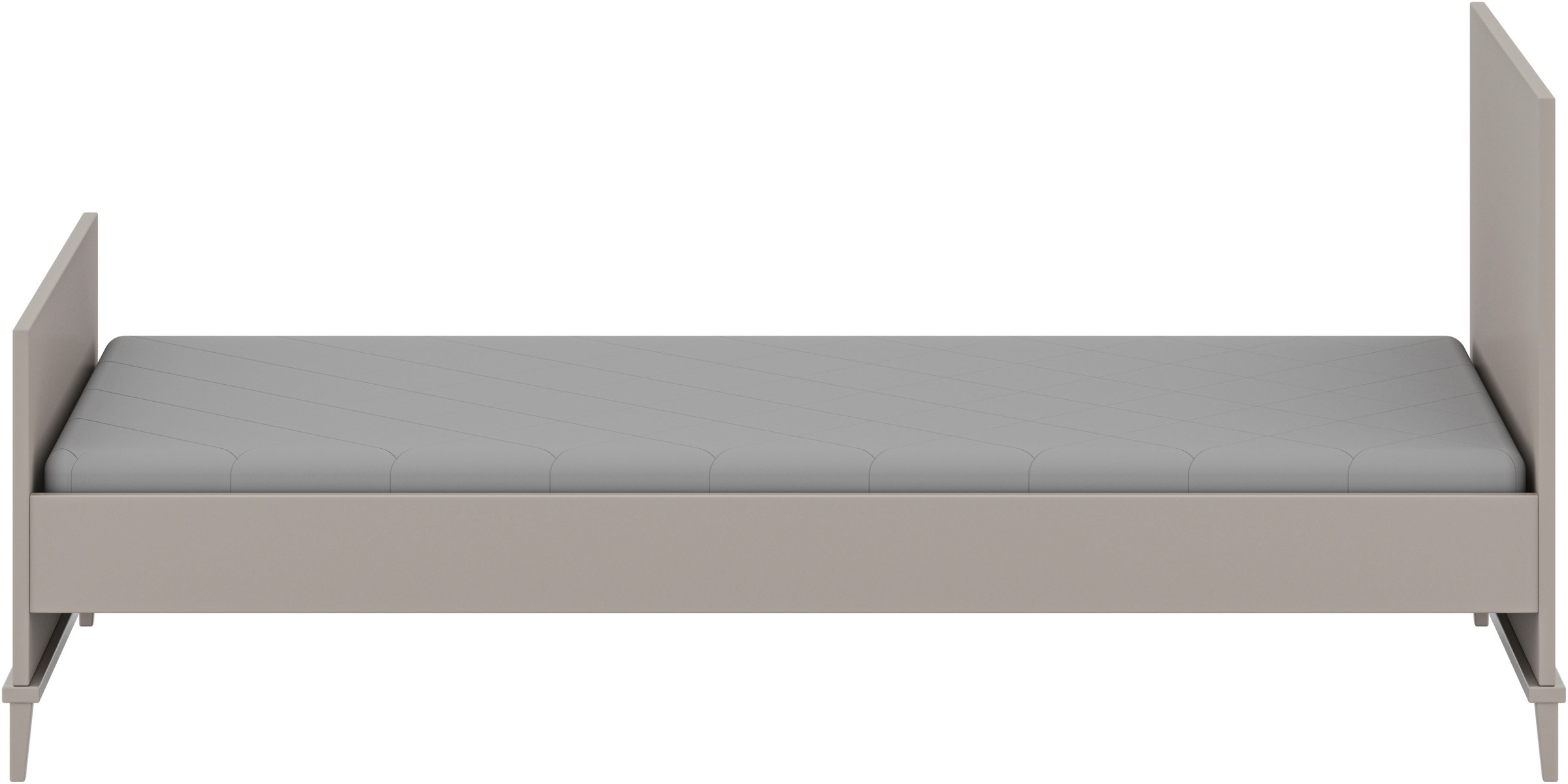 Thumbnail - YUNY by PAIDI Kinderbett "BROTHER STU 90x200cm Jugendliege in Taupe", (B/H/T ca. 207x96x91cm, Taupe), zeitloses und lang...
