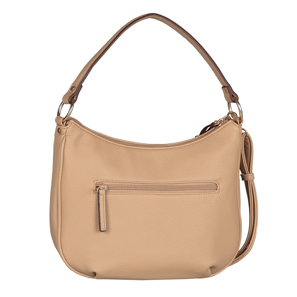Gabor Schultertasche »Rosina« lässiger Look mit softem Material und markantem Metalldetail am Zipper