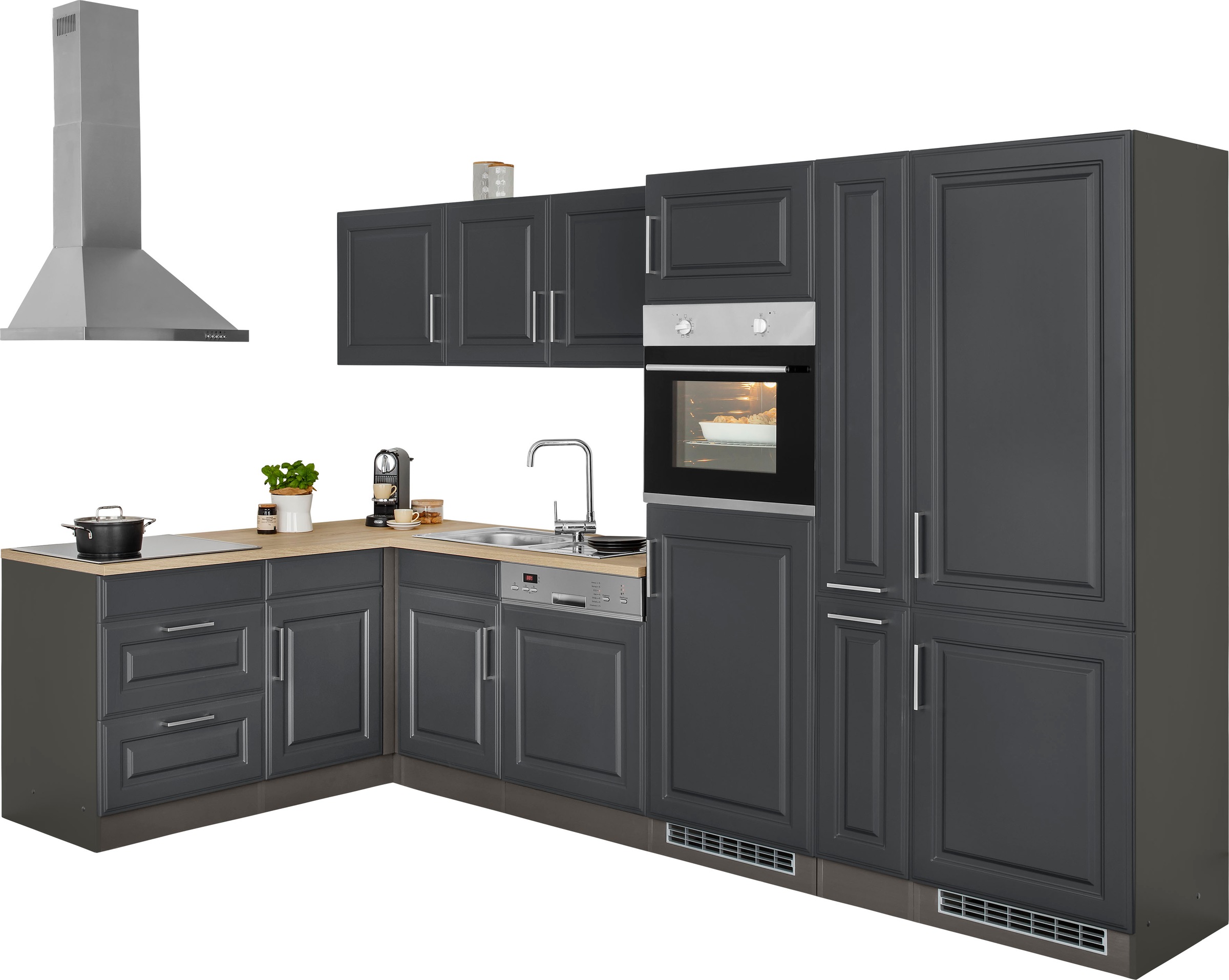 KOCHSTATION "KS-Stockholm" Stellbreite 320/170 cm, mit hochwertigen MDF Fro günstig online kaufen