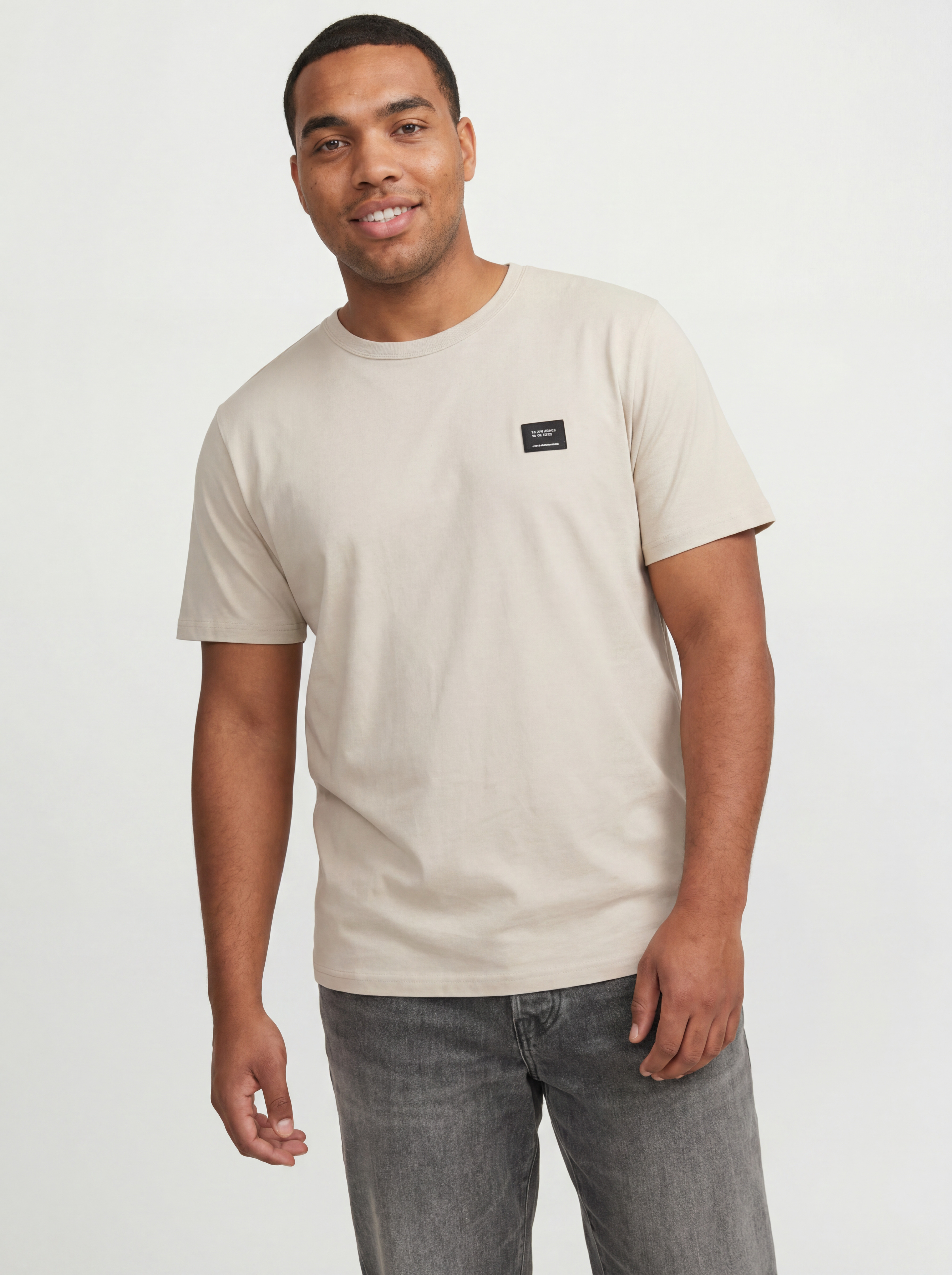Jack & Jones PlusSize 1100000002199 "JJCLEVELAND TEE SS CREW NECK PLS" Baumwolle, regular fit