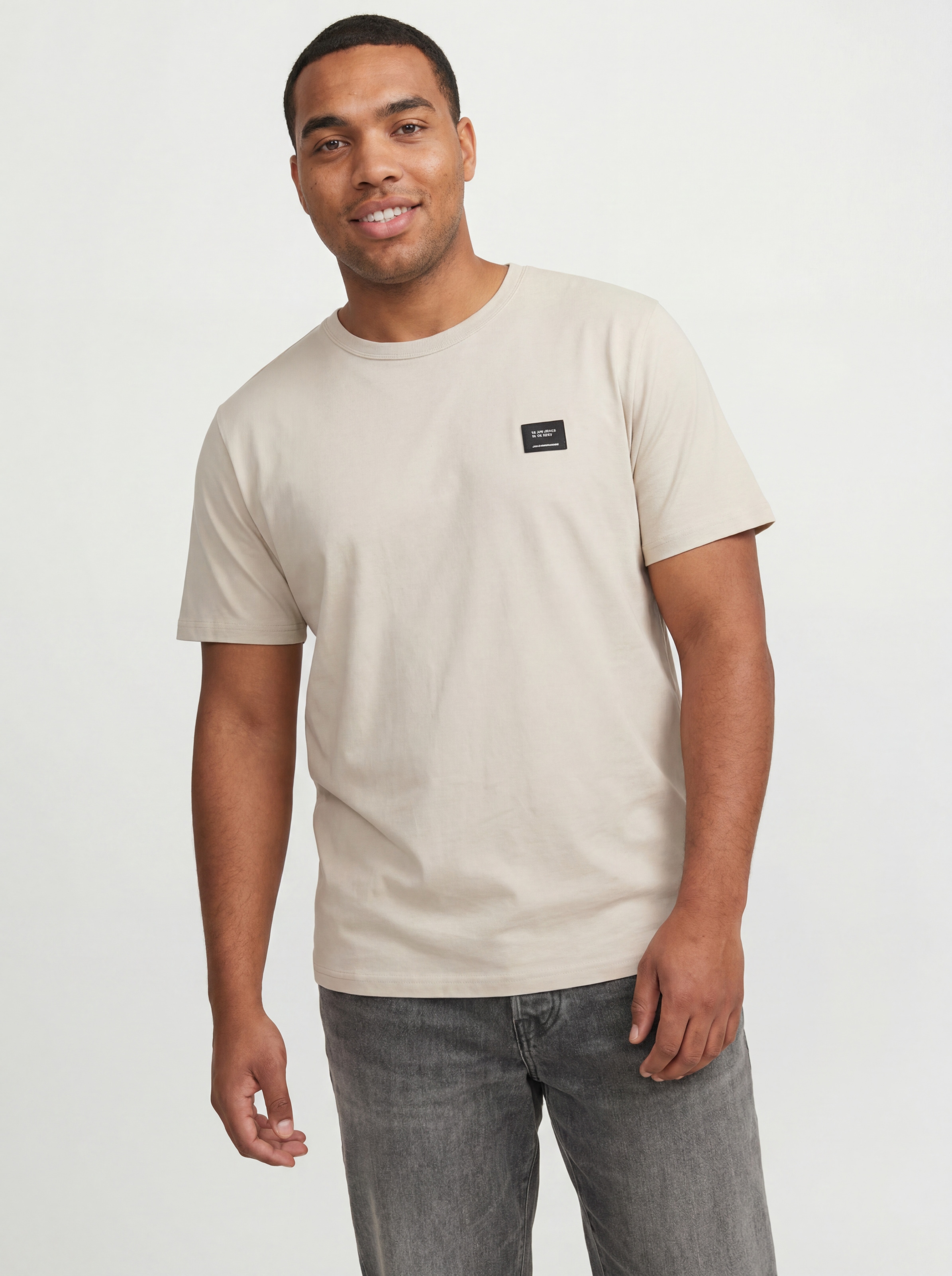 Jack & Jones PlusSize T-Shirt "Jjcleveland Tee Ss Crew Neck Pls" Baumwolle, Regular Fit