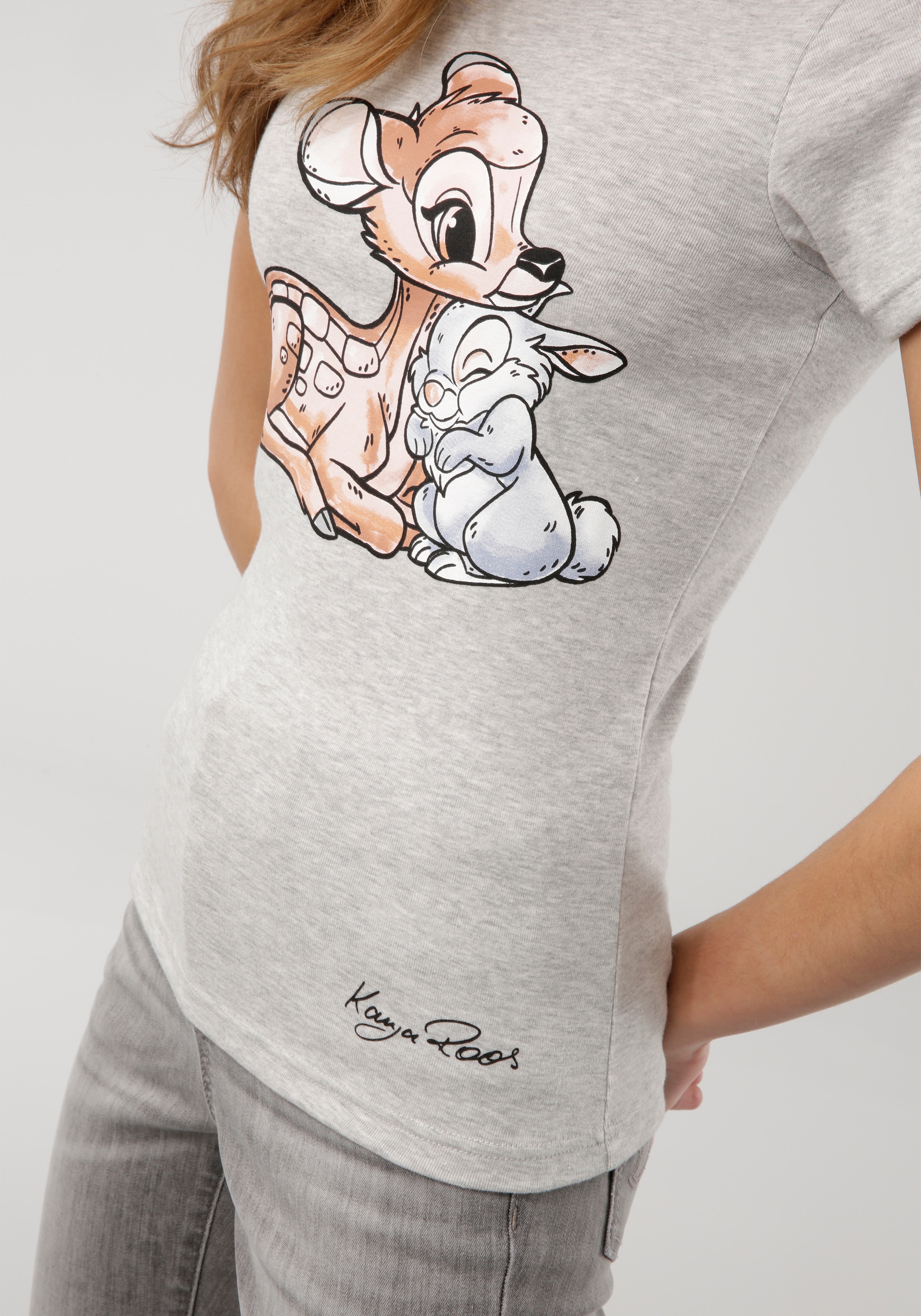 KangaROOS T-Shirt, Kurzarm, sehr figurbetonte Passform, aus Baumwolle