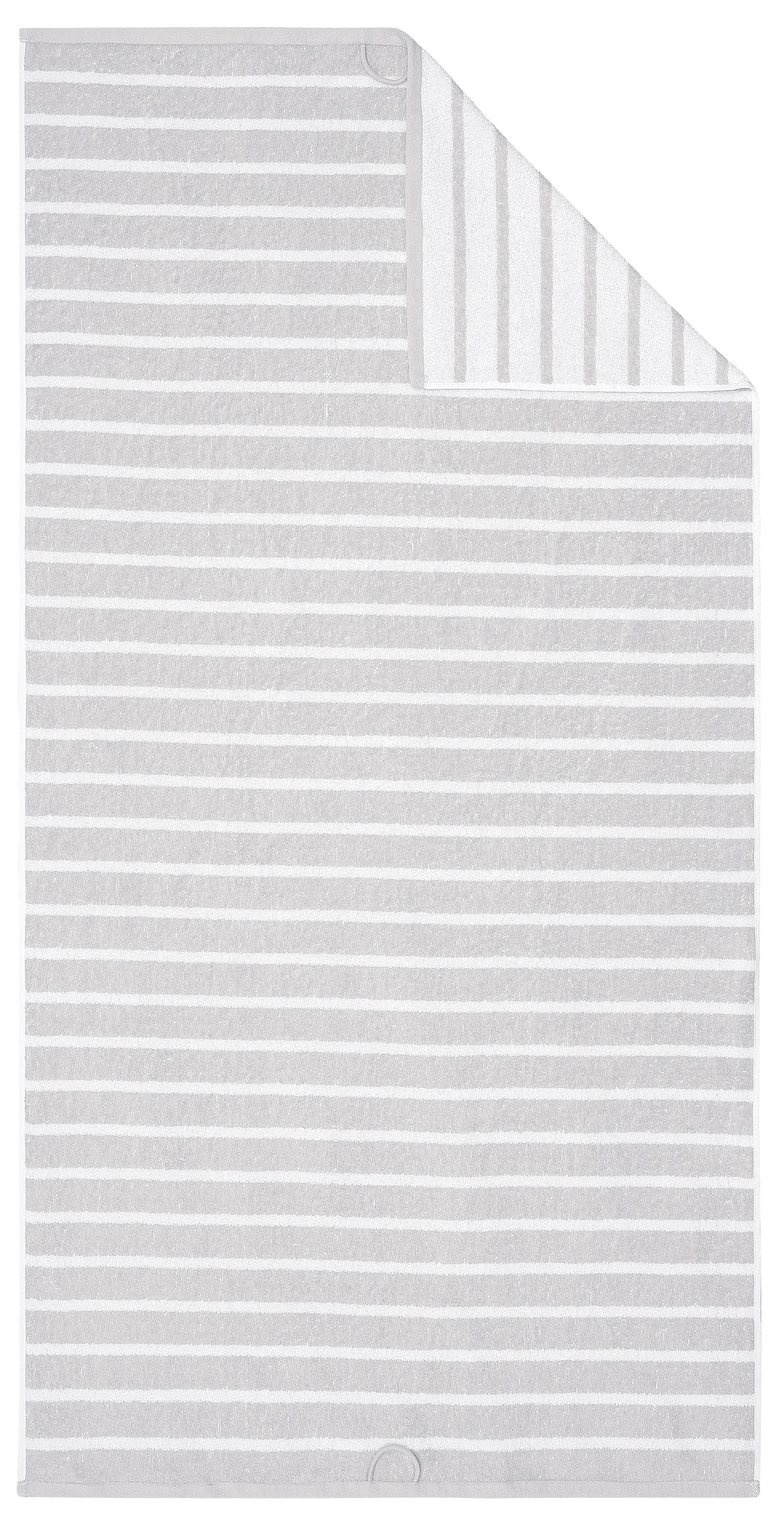 my home Duschtücher »Finn, Duschtücher 70x140cm«, (4 St., 4er Set Badetücher 70 x 140 cm), Set und Serie, mit Uni Farben und Streifen, 100% Baumwolle