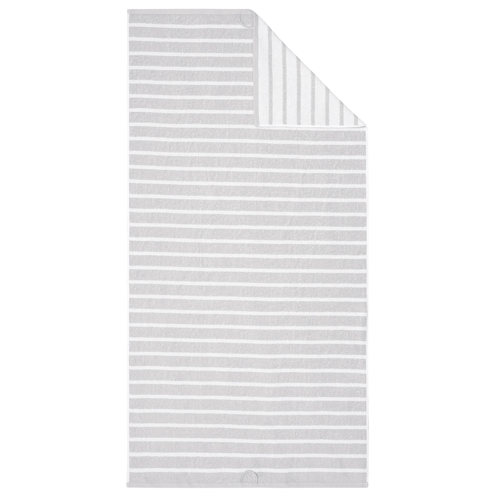 my home Badetücher »Finn«, (4 St.), im 4 teiligen Set und als Serie, Handtuchset mit unifarbenem und gestreiftem Design aus 100% Baumwolle