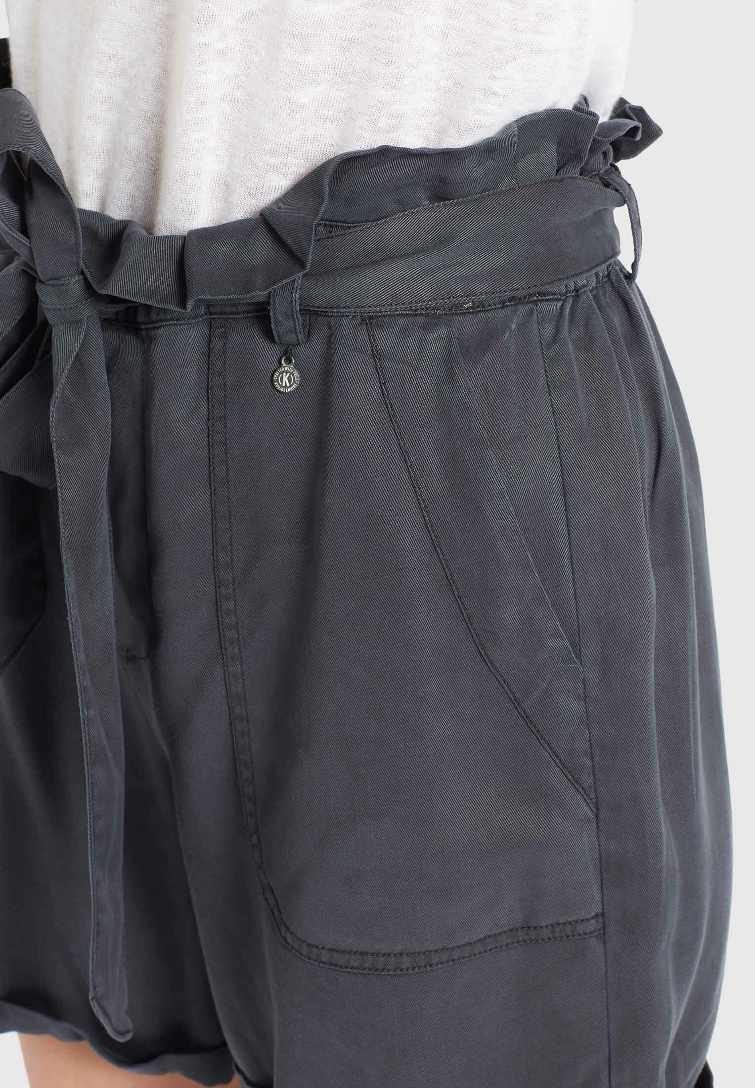 khujo Bermudas »POPPY«, aus weichem Material mit High Waist