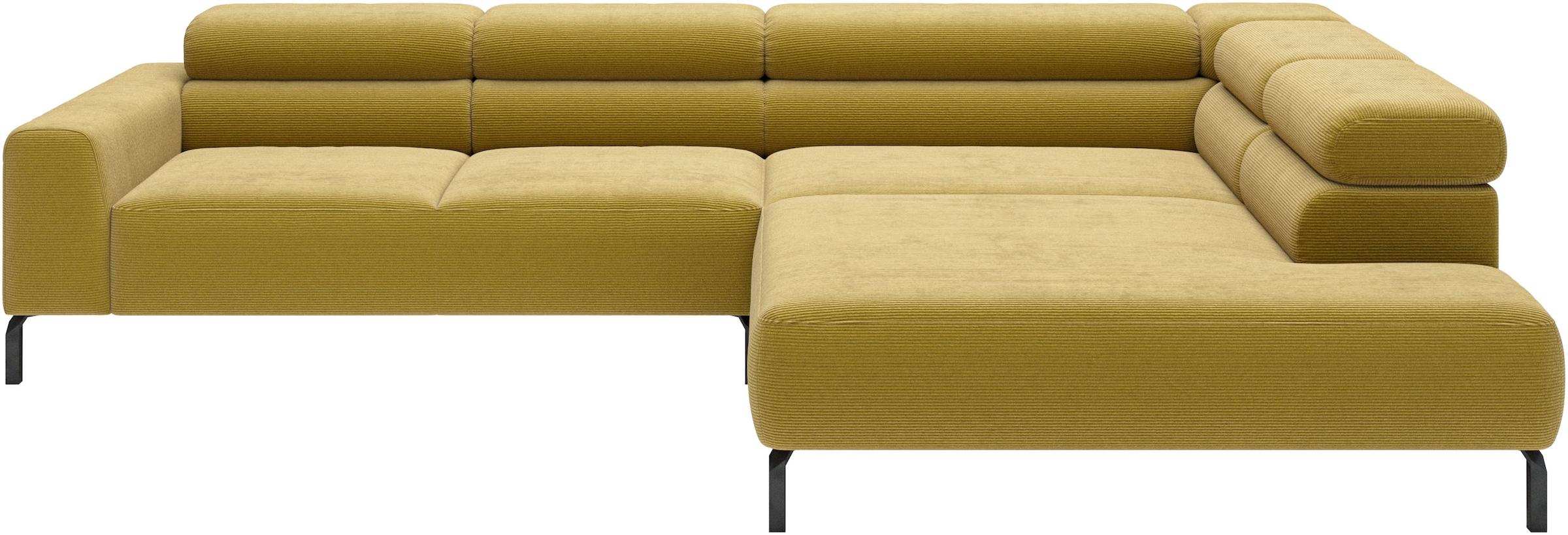 Home affaire Ecksofa "Antonelli, L-Form, incl. Kopfteilverstellung, Breite 312 cm" wahlweise elektrische Sitztiefenverstellung