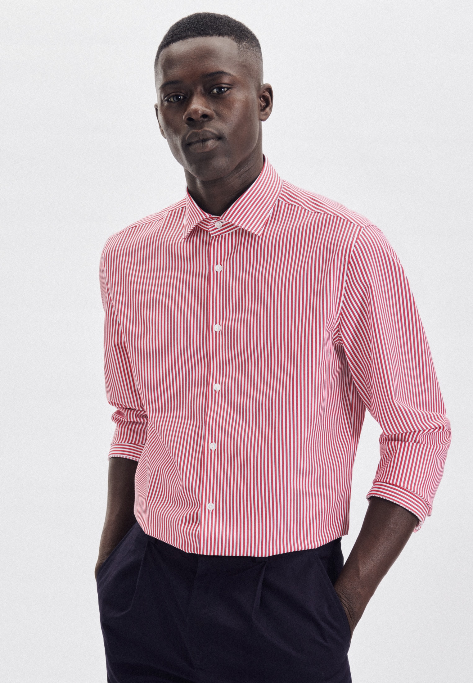 seidensticker Businesshemd "Shaped" Shaped 1/1 Kentkragen Streifen günstig online kaufen