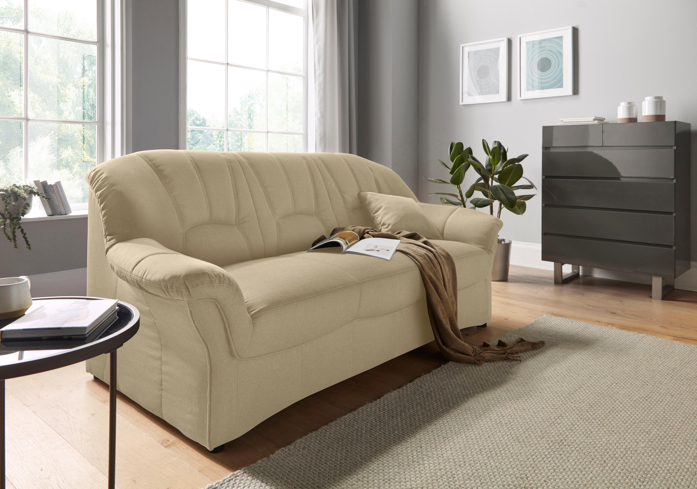 DOMO collection 3-Sitzer »Bahia, bequem und komfortabel, zeitloses & elegantes Sofa«, inklusive Federkern