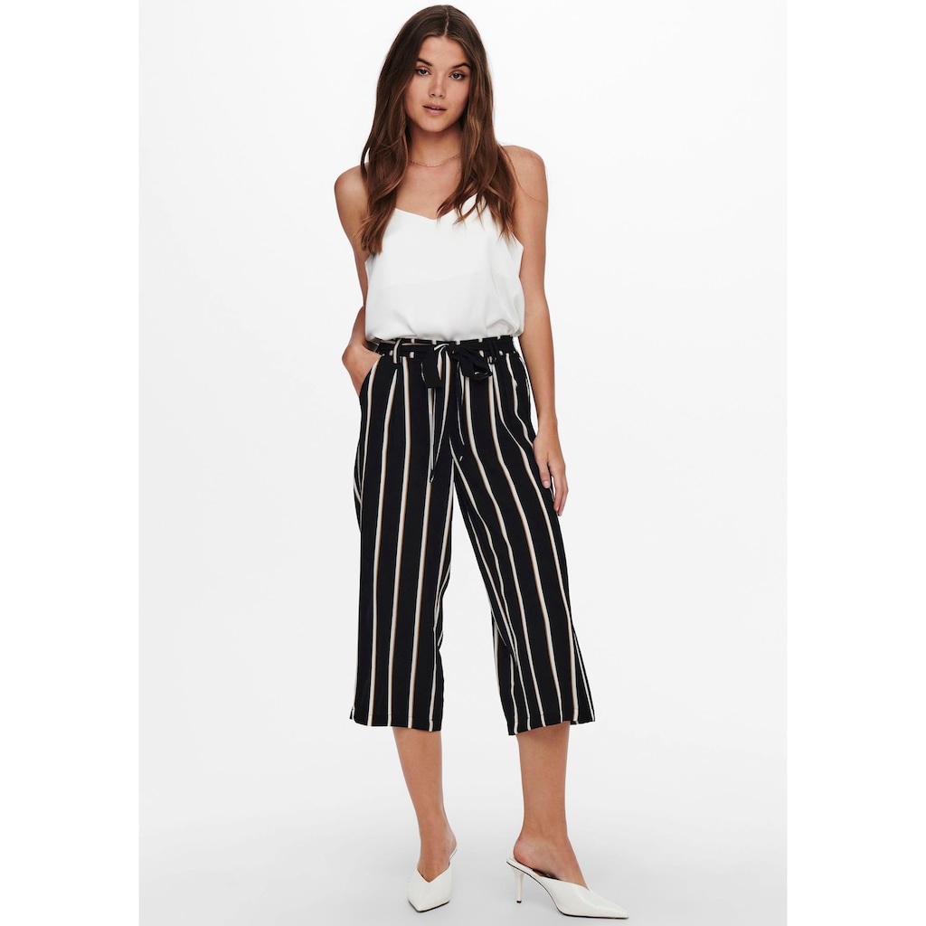 ONLY Palazzohose »ONLWINNER PALAZZO CULOTTE PANT NOOS PTM« in uni oder  gestreiftem Design