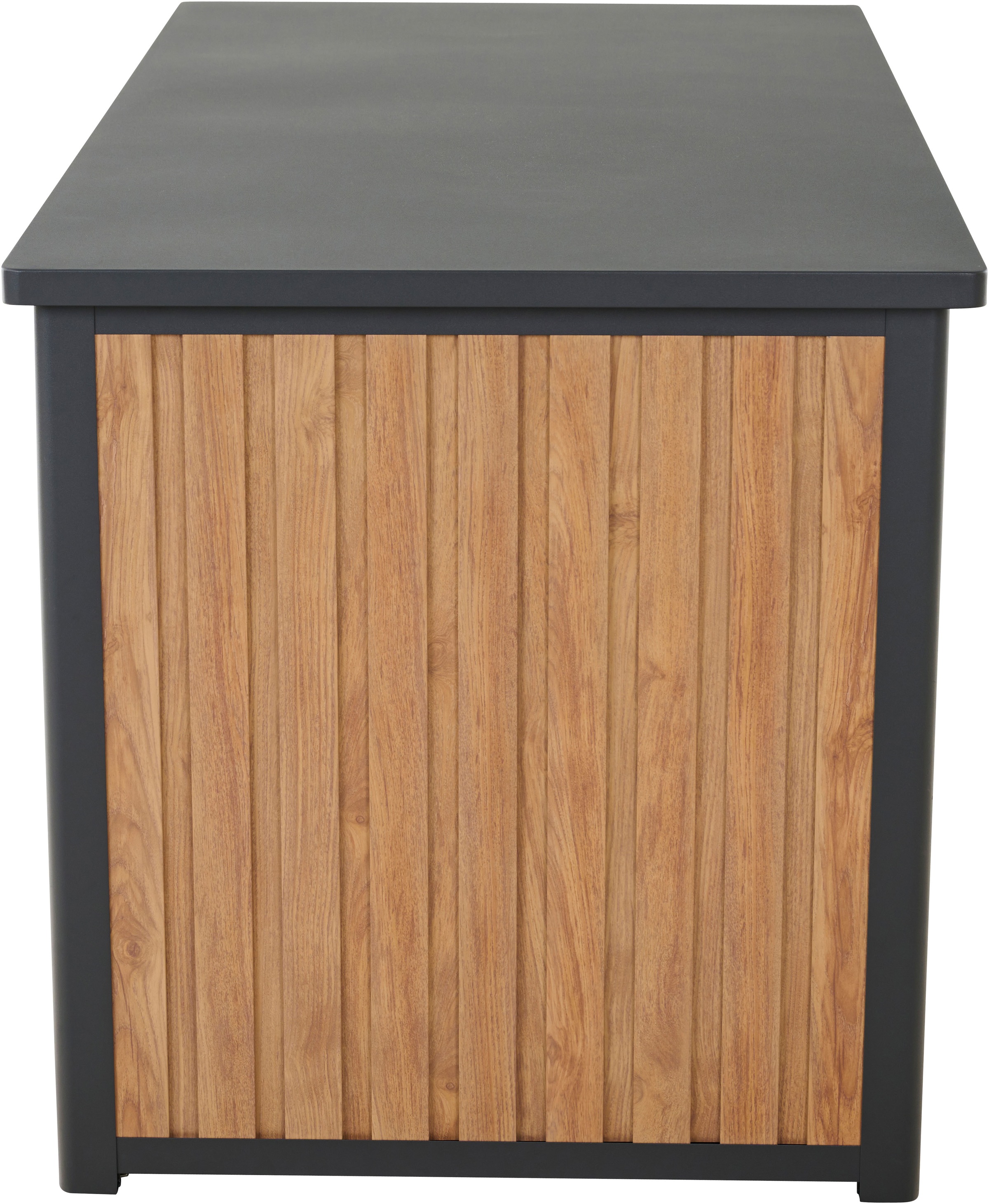 Siena Garden Kissenbox Gestell aus Aluminium, 159x79x83cm woodlook