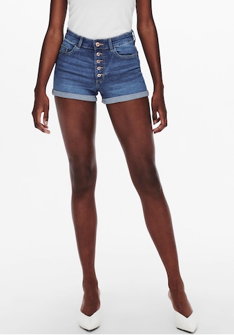 Jeansshorts »ONLHUSH HW BUTTON SHORTS DNM PIM«