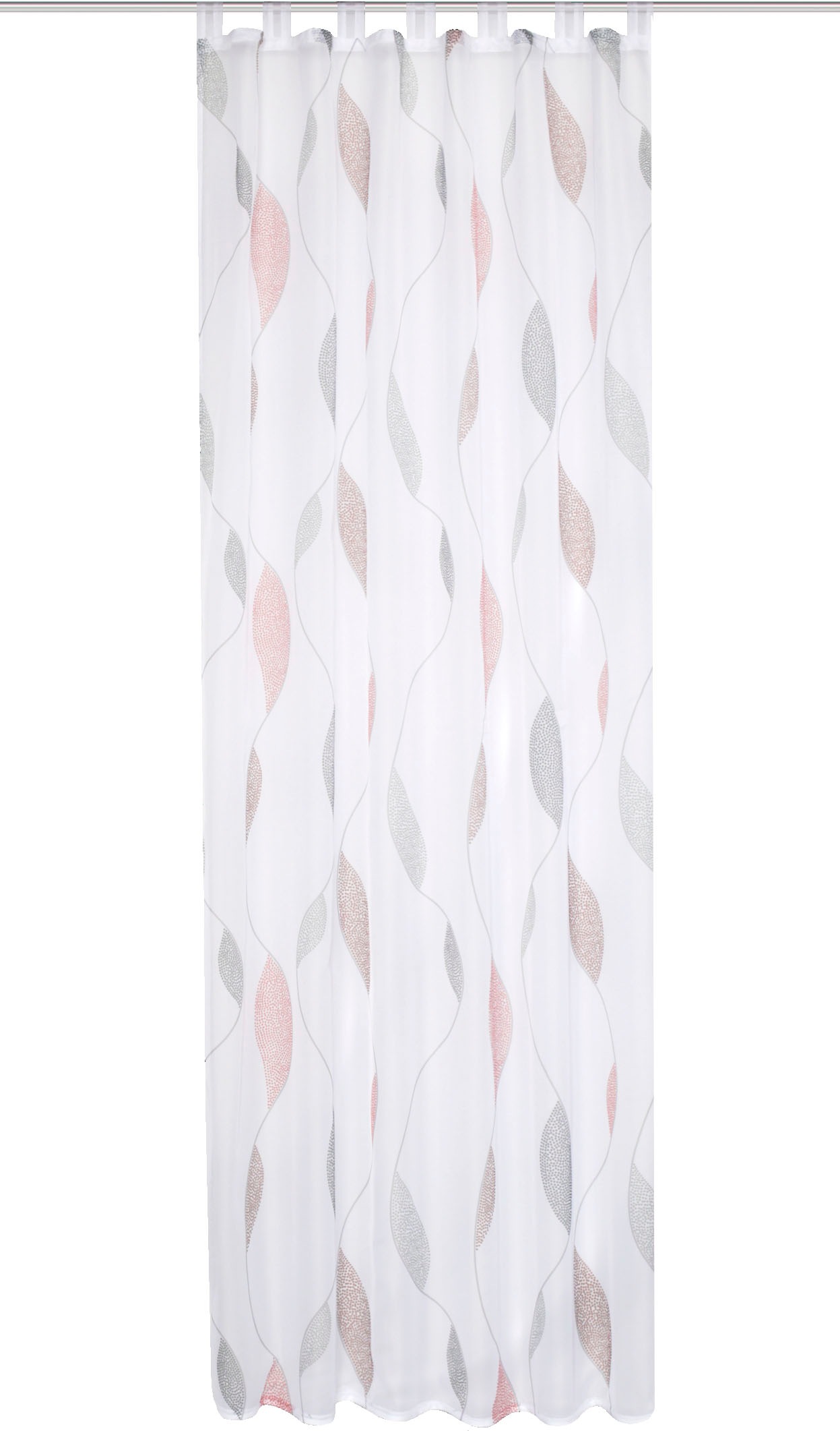 Thumbnail - HOME WOHNIDEEN Gardine "PAOLO" Schlaufen 1 Stk. tlg. halbtransparent