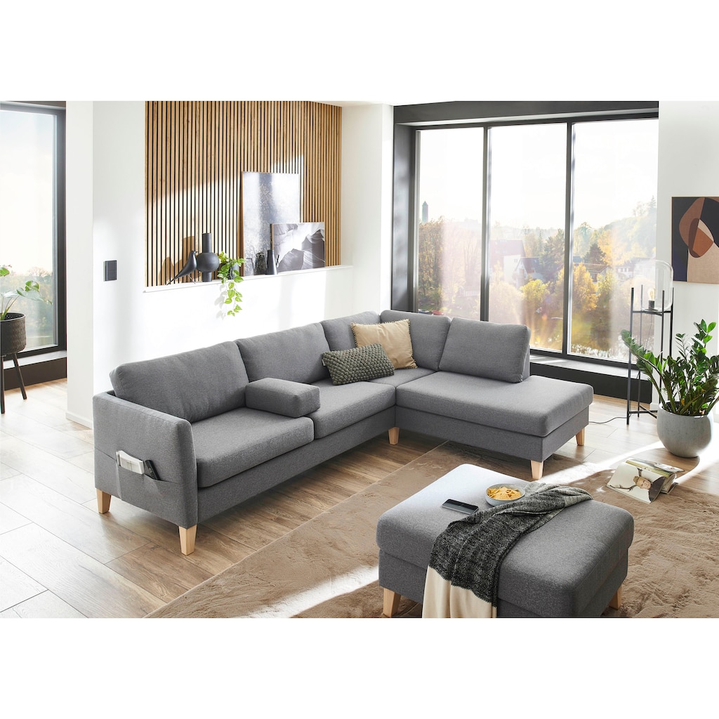 ATLANTIC home collection Ecksofa »Mailo L-Form«