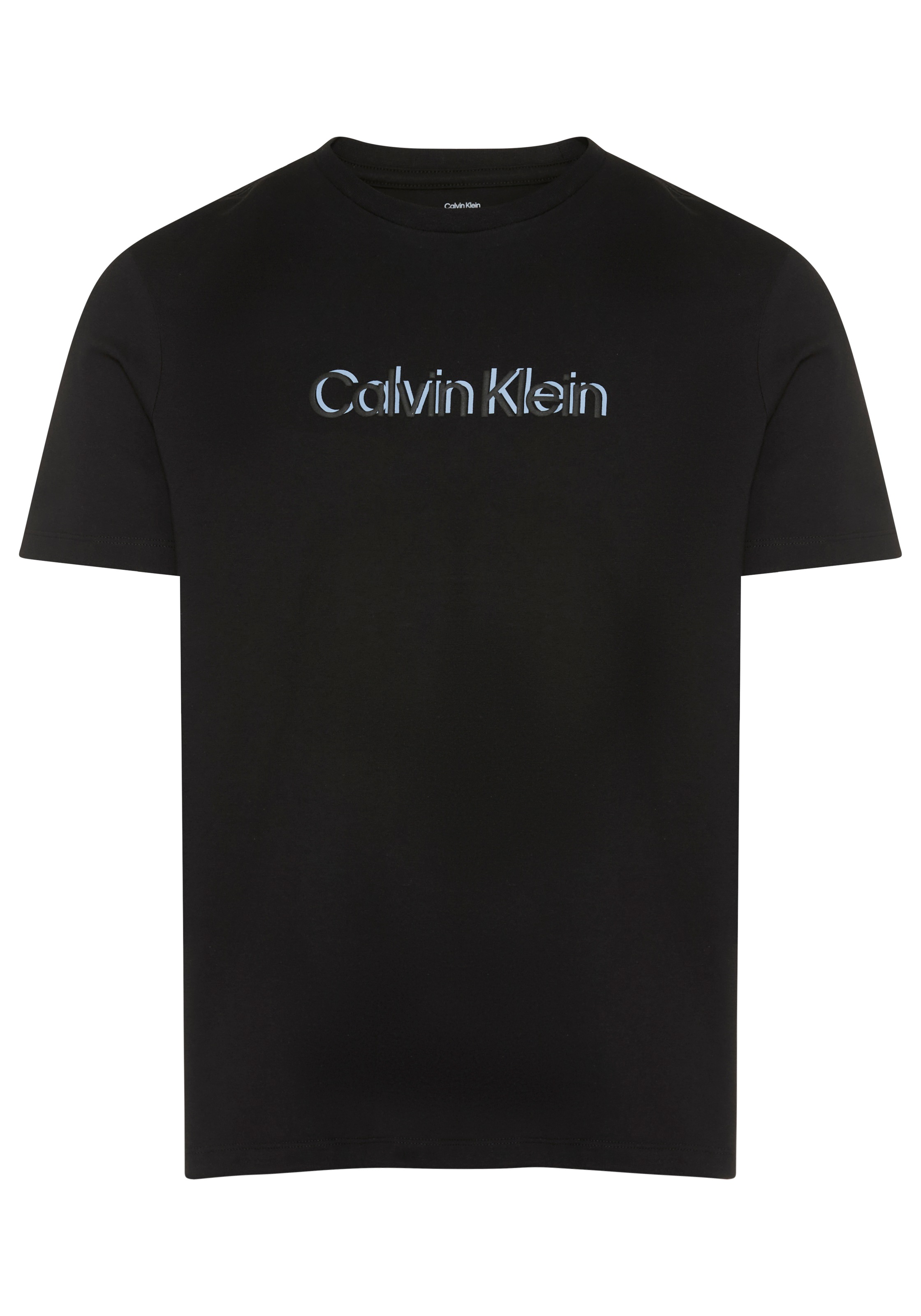 Calvin Klein T-Shirt Logoschriftzug, Rundhalsausschnitt, Regular Fit, reine Baumwolle
