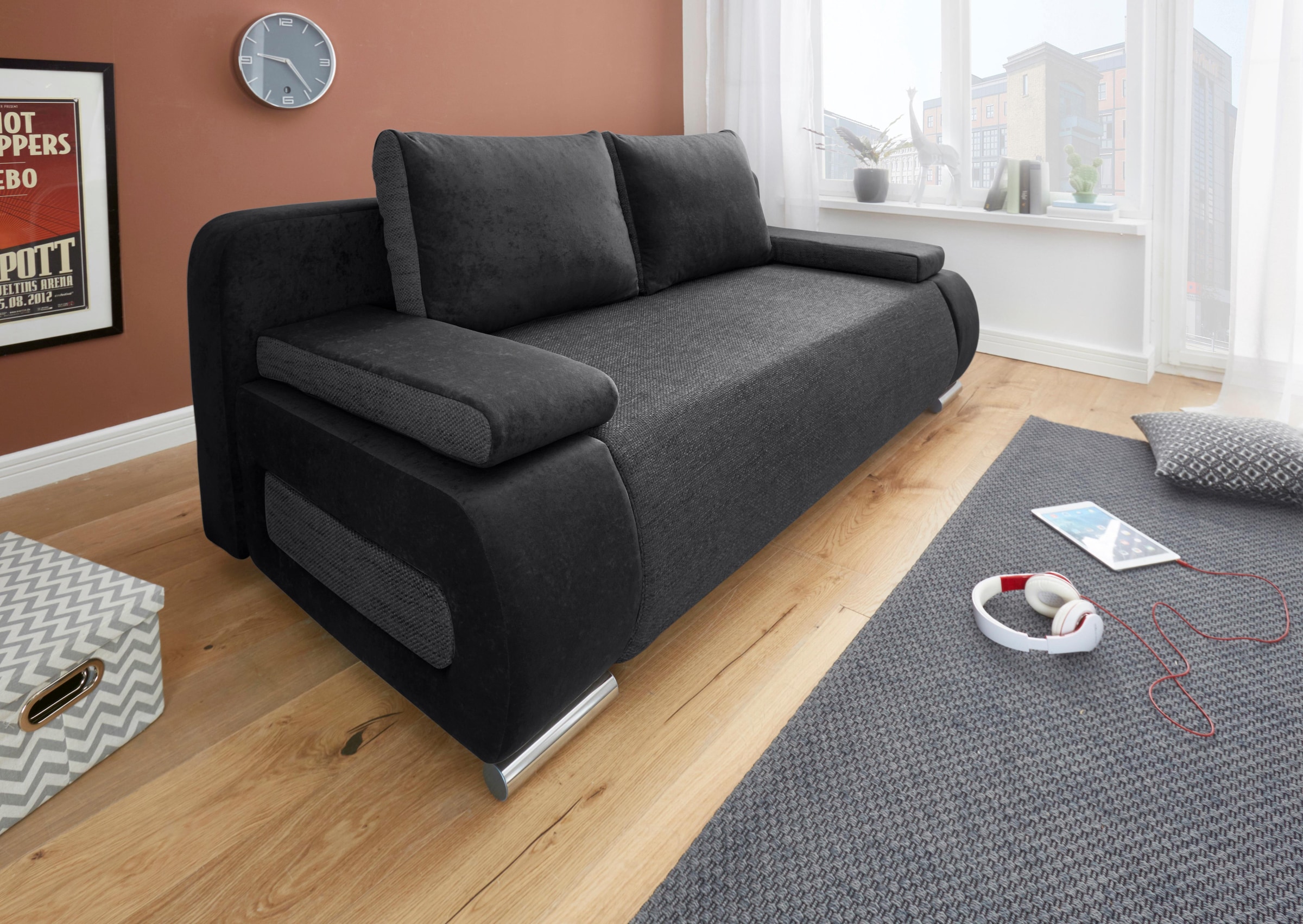 COLLECTION AB Schlafsofa Moritz, mit Bettfunktion und Bettkasten