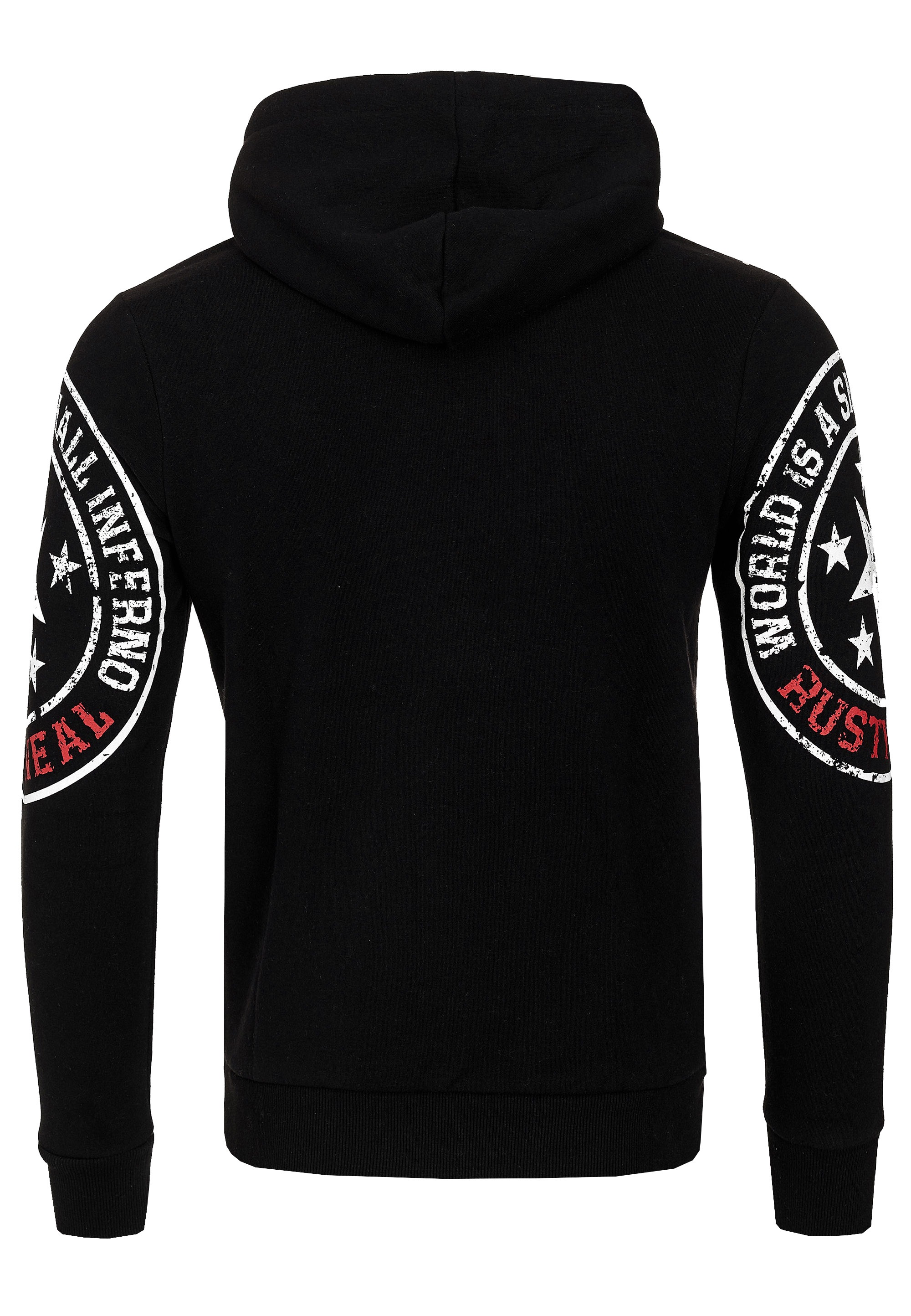Sweat à capuche homme Rusty Neal Noir et Blanc Taille M 6