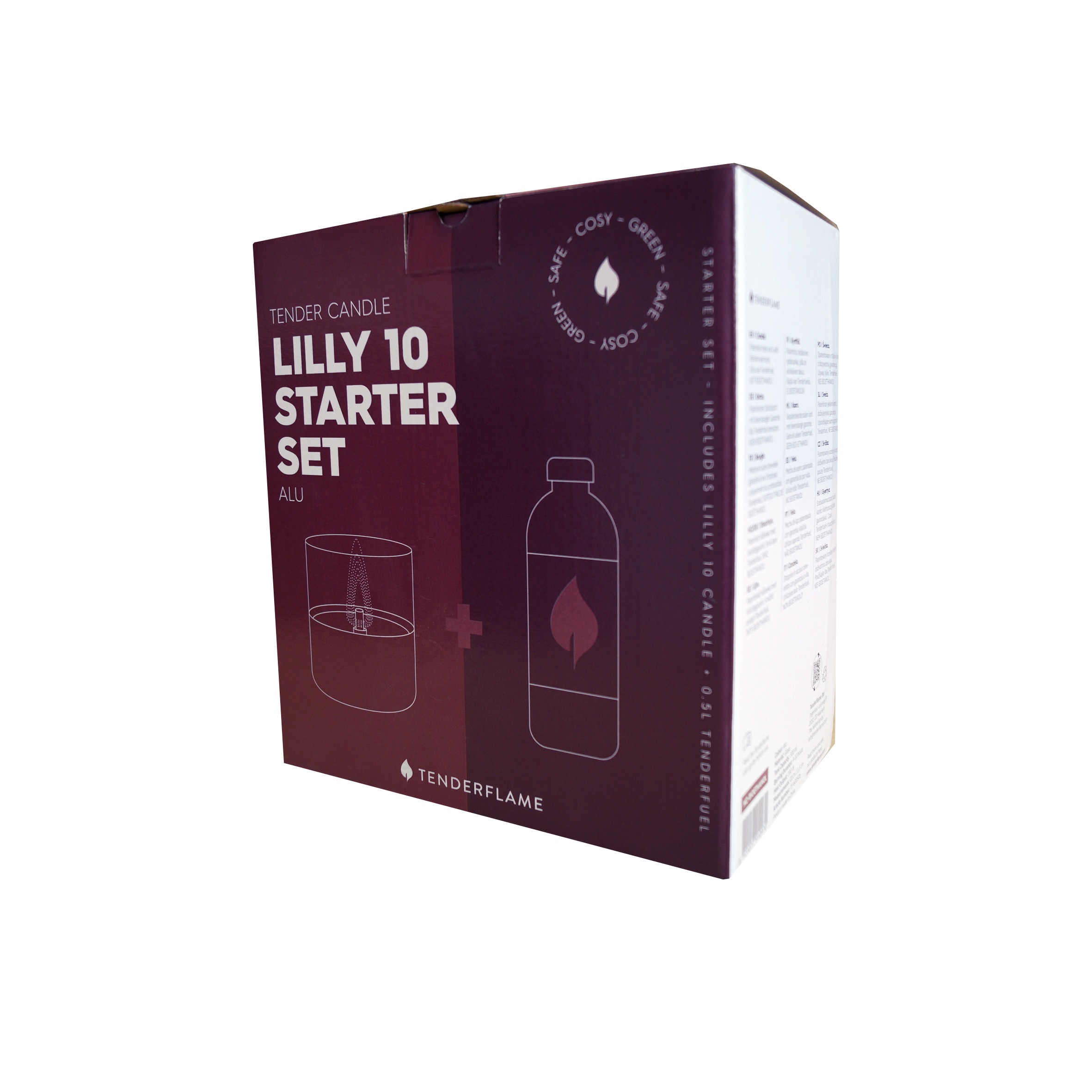 TENDERFLAME Tischfeuer »»Lilly 1« Geschenkset« Rauch- und rußfrei