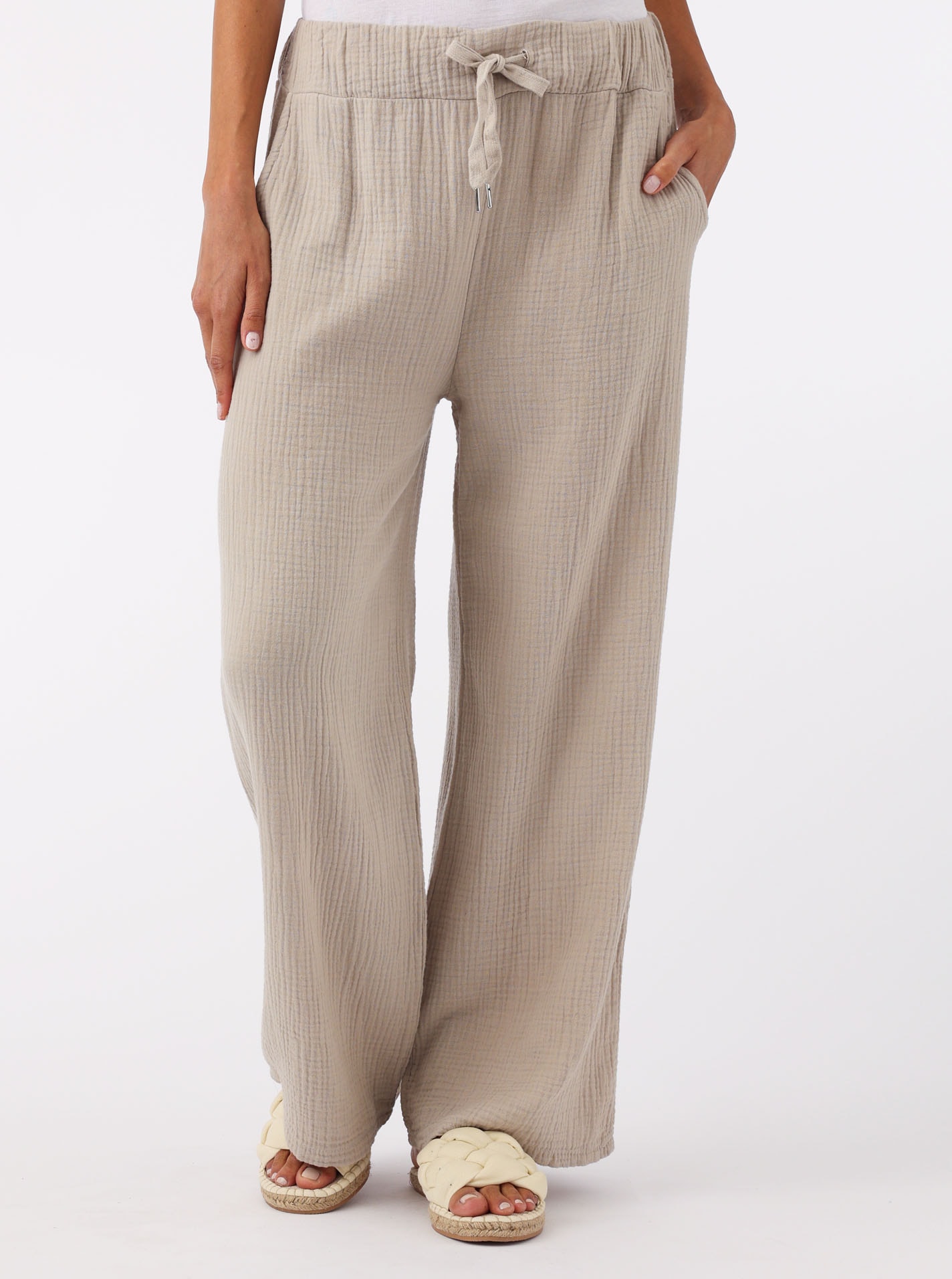 Zwillingsherz Stoffhose ""Musselin"" mit Zugband, Eingriffstaschen und weit günstig online kaufen