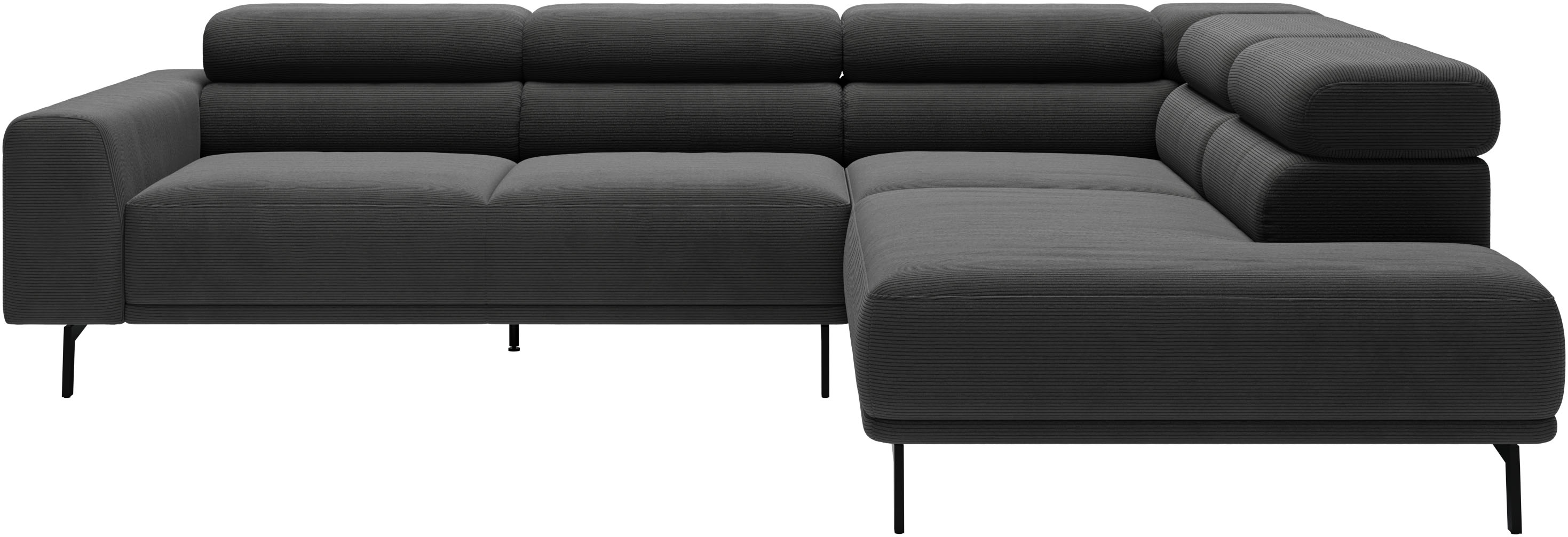 SCHÖNER WOHNEN-Kollektion "Tossa, Modernes Design trifft smarte Funktione, Breite 273 cm" Motorischer Sitzvorzug, Kopfteil-Funktion & Saugroboter-Höhe