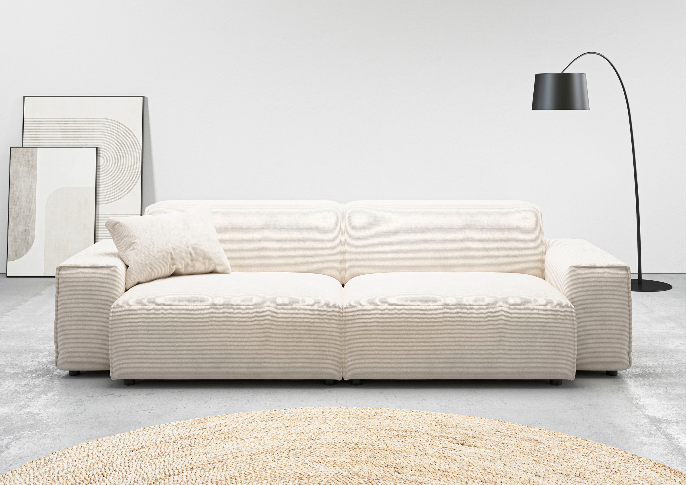 Home affaire Big-Sofa "Glimminge auch in Breitcord, Feincord + Easy care-Be günstig online kaufen