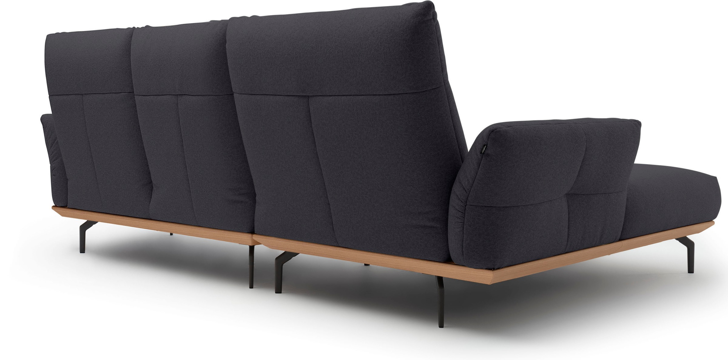 Creation BY ROLF BENZ Ecksofa »CR.460«, Sockel in Eiche, Alugussfüße in umbragrau, Breite 298 cm