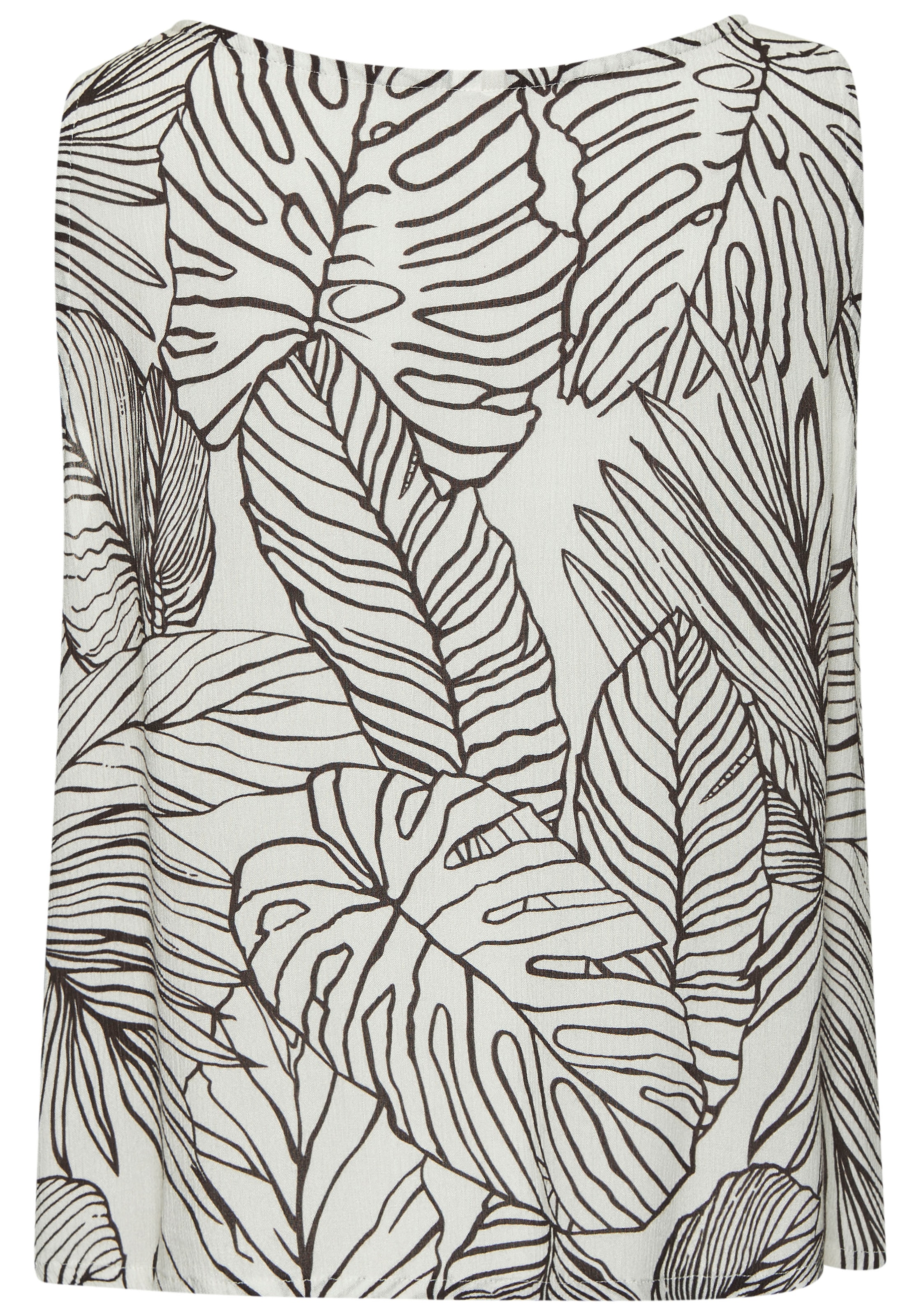 s.Oliver Blusentop, aus gekreppter Viskose, sommerliches Blusenshirt mit Alloverprint