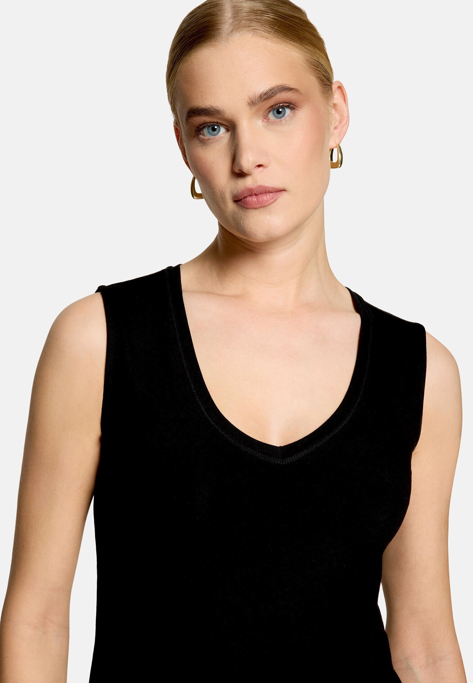 Zero T-Shirt »Damen Shirt mit V-Ausschnitt« 1 Material