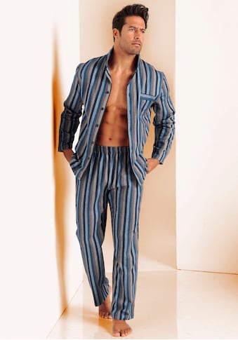 meester R kwaad Flanell Pyjama Herren 2023 online bestellen | BAUR