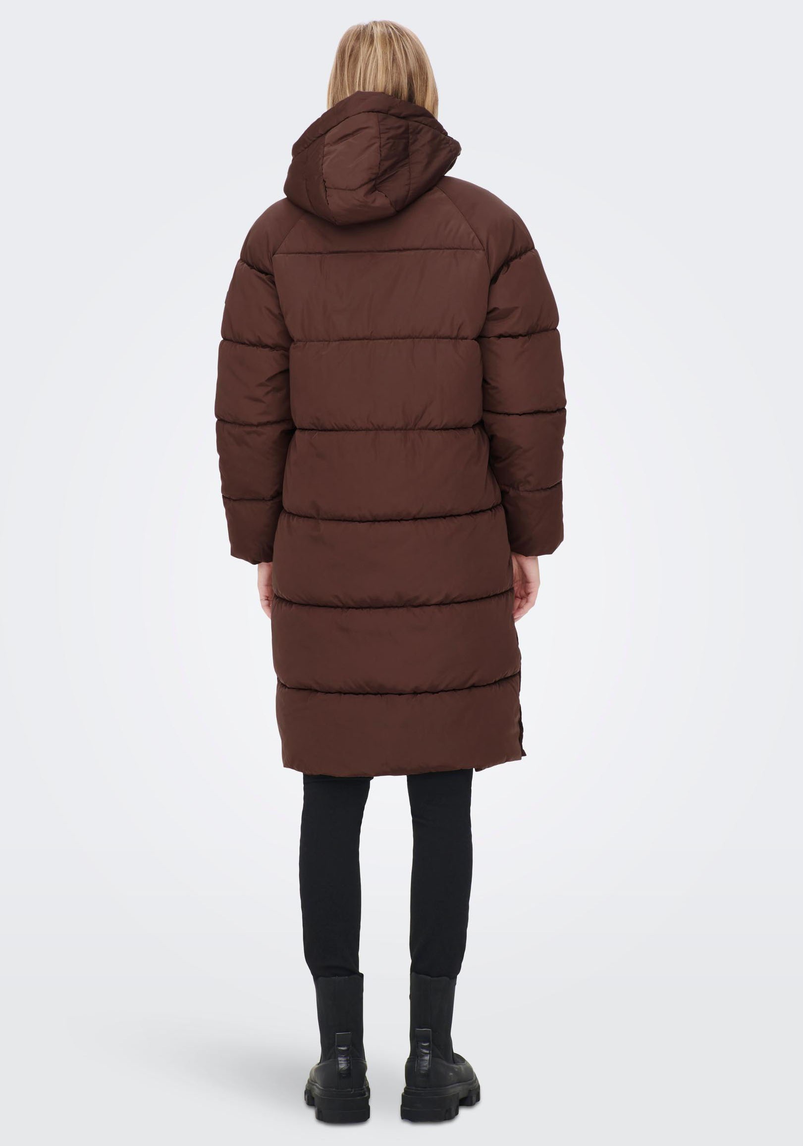 ONLY Steppmantel "ONLAMANDA LONG PUFFER COAT", mit Kapuze günstig online kaufen