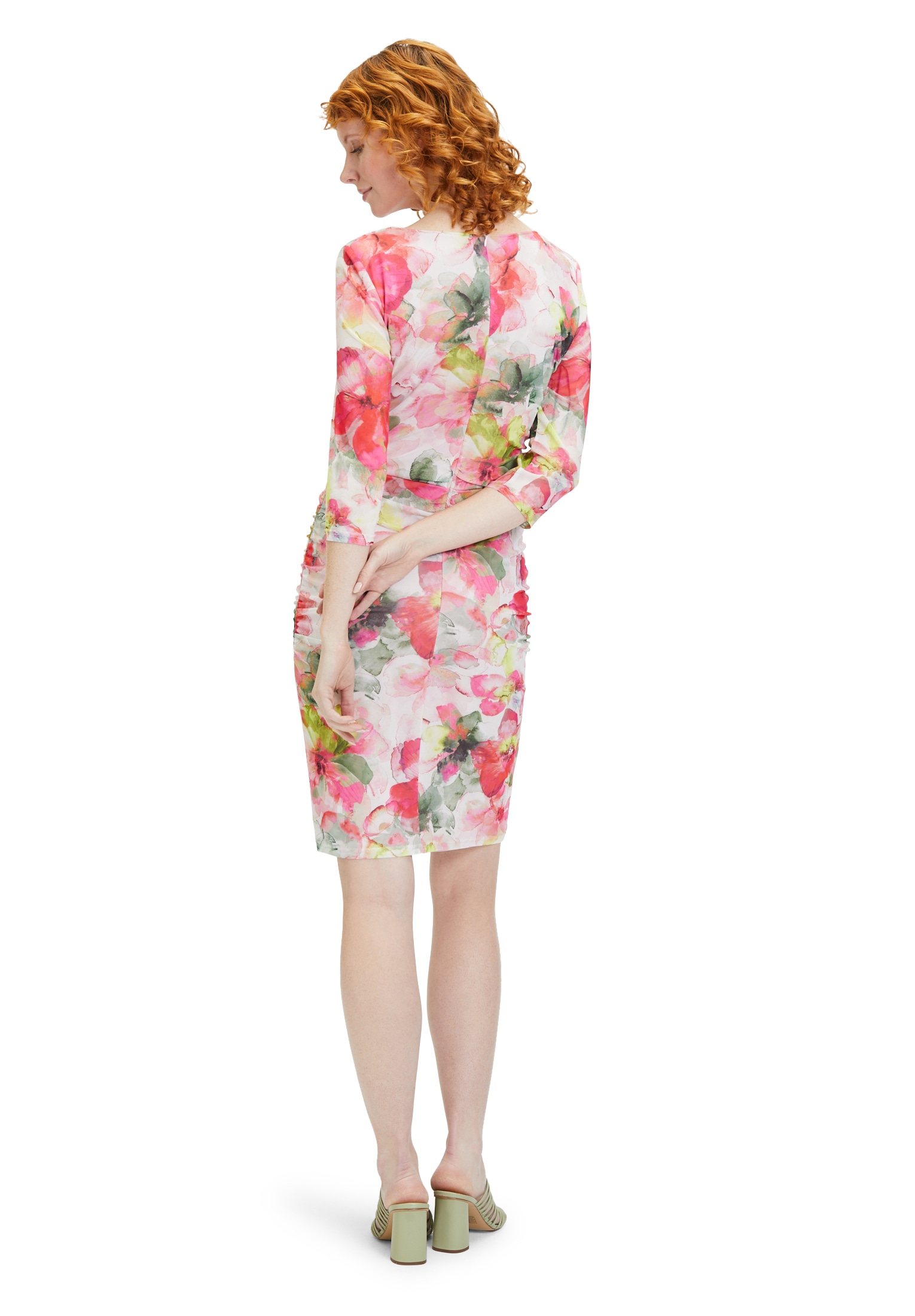 Vera Mont Etuikleid »Vera Mont Etuikleid mit Blumenprint«, Raffung