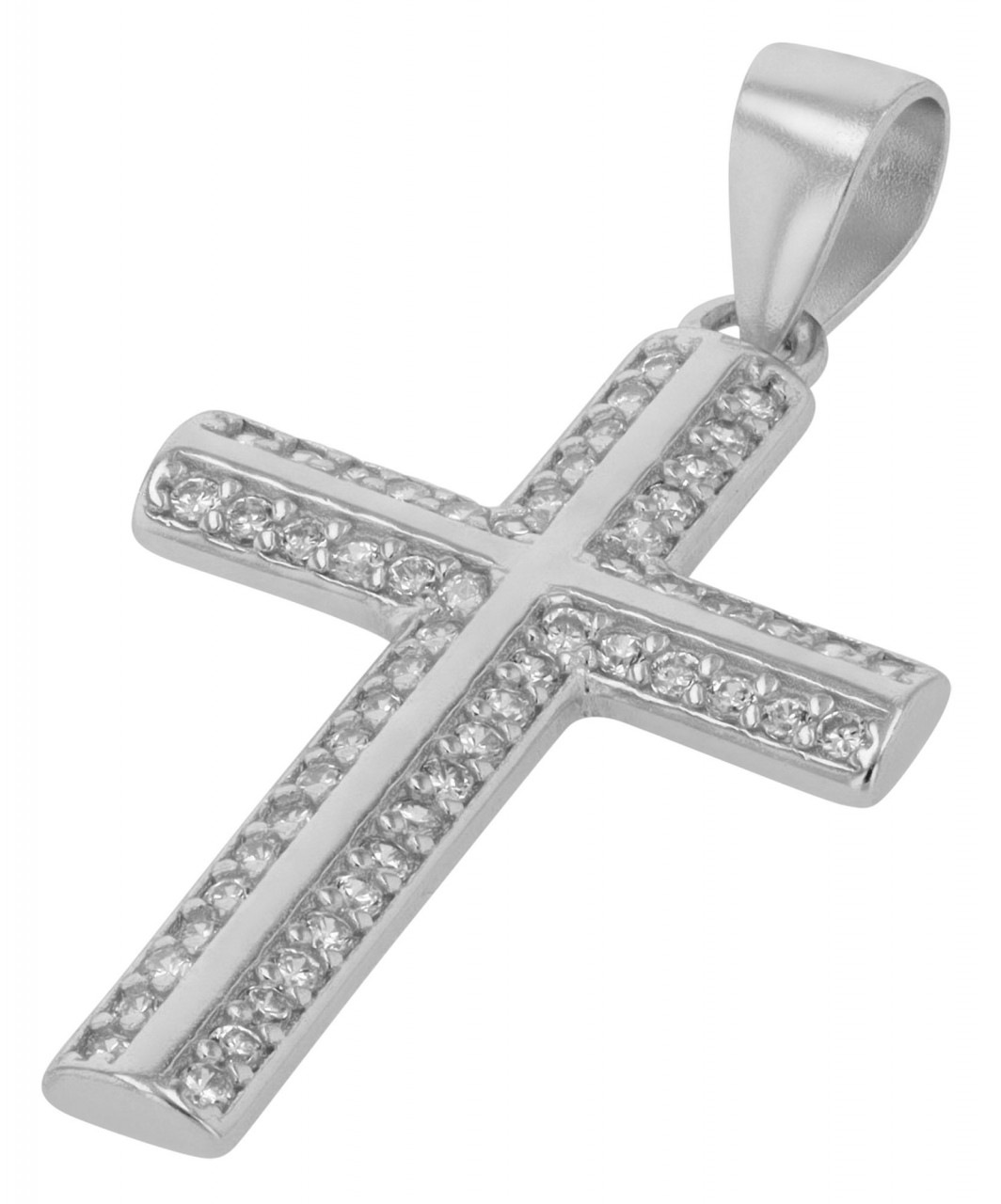Adelia´s Kettenanhänger »Neuheit 2025 - moderner Kreuz Anhänger aus 925 Sterling Silber«