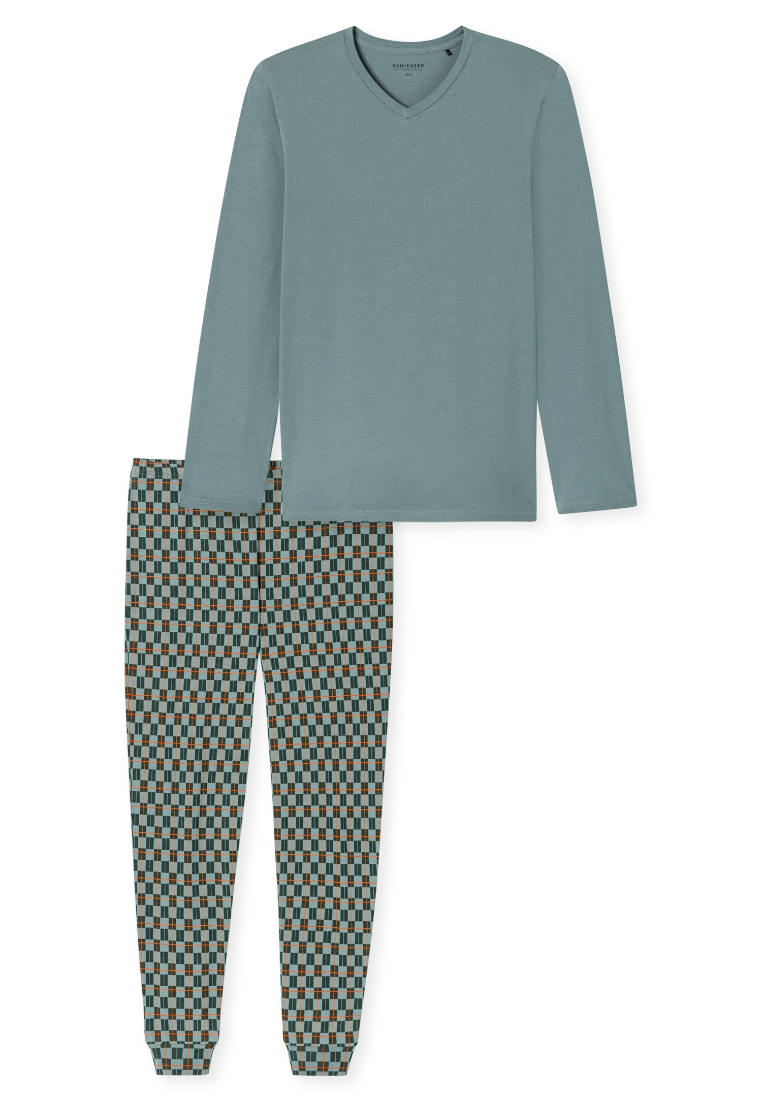 Schiesser Schlafanzug "Casual Essentials" 2 Stk. tlg., mit bequemen Bündche günstig online kaufen