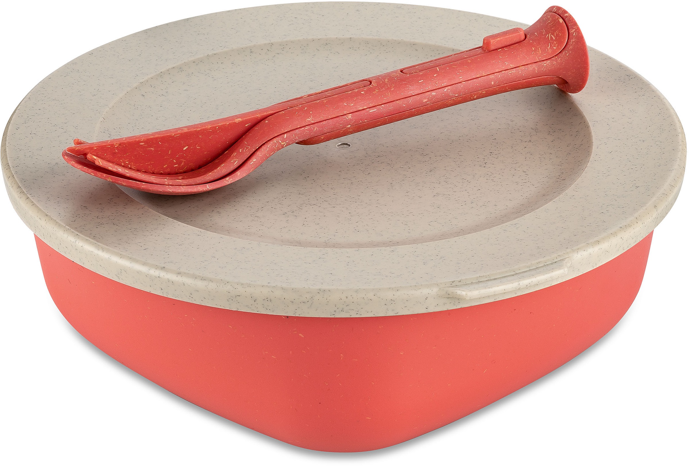 KOZIOL Lunchbox "CONNECT BOX READY", B:21cm, orange, Lebensmittelaufbewahrungsbehälter, biozirkulärem