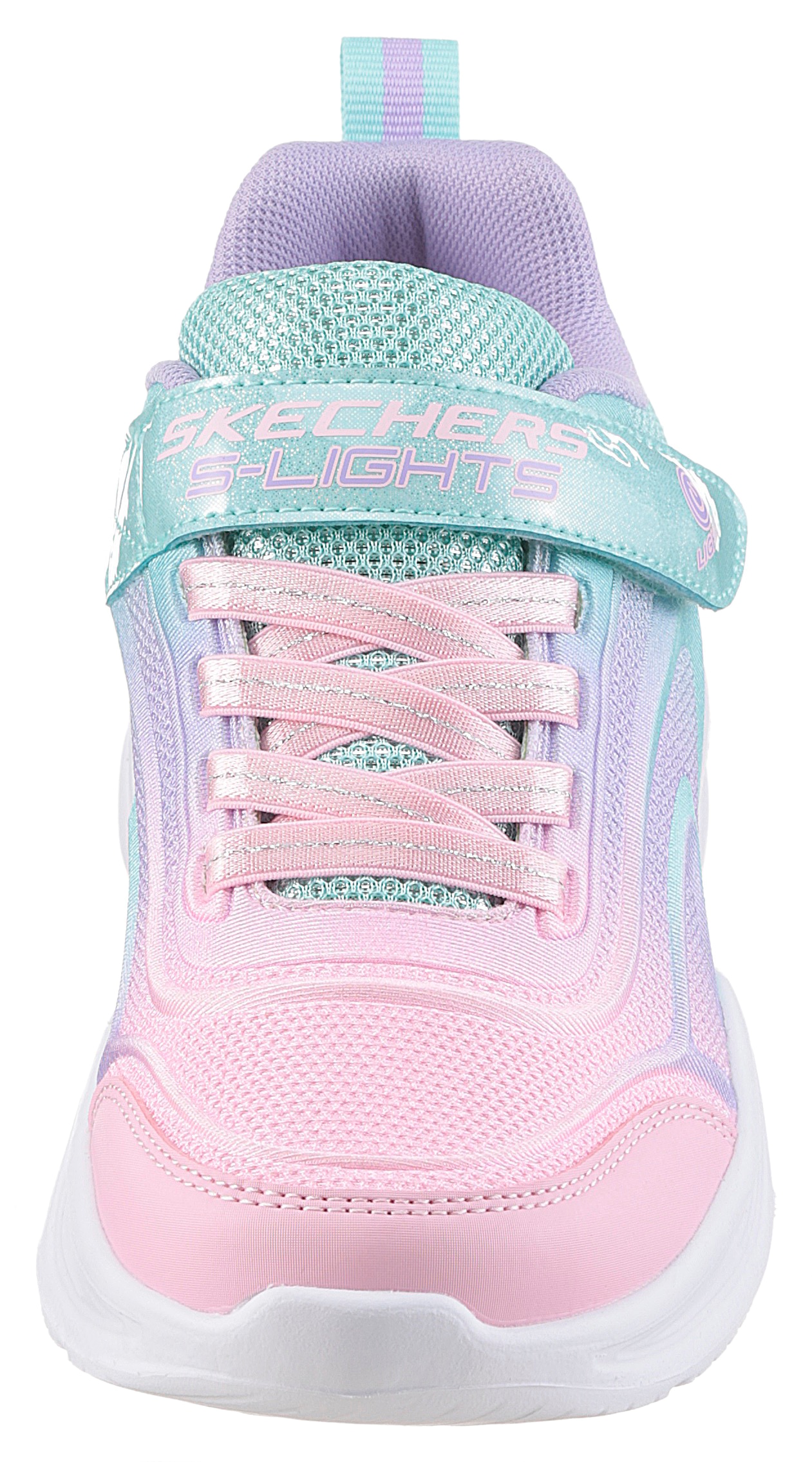 Skechers Sneaker »SKECHERS SOLA GLOW«, Freizeitschuh mit Klettverschluss, Größenschablone zum Download