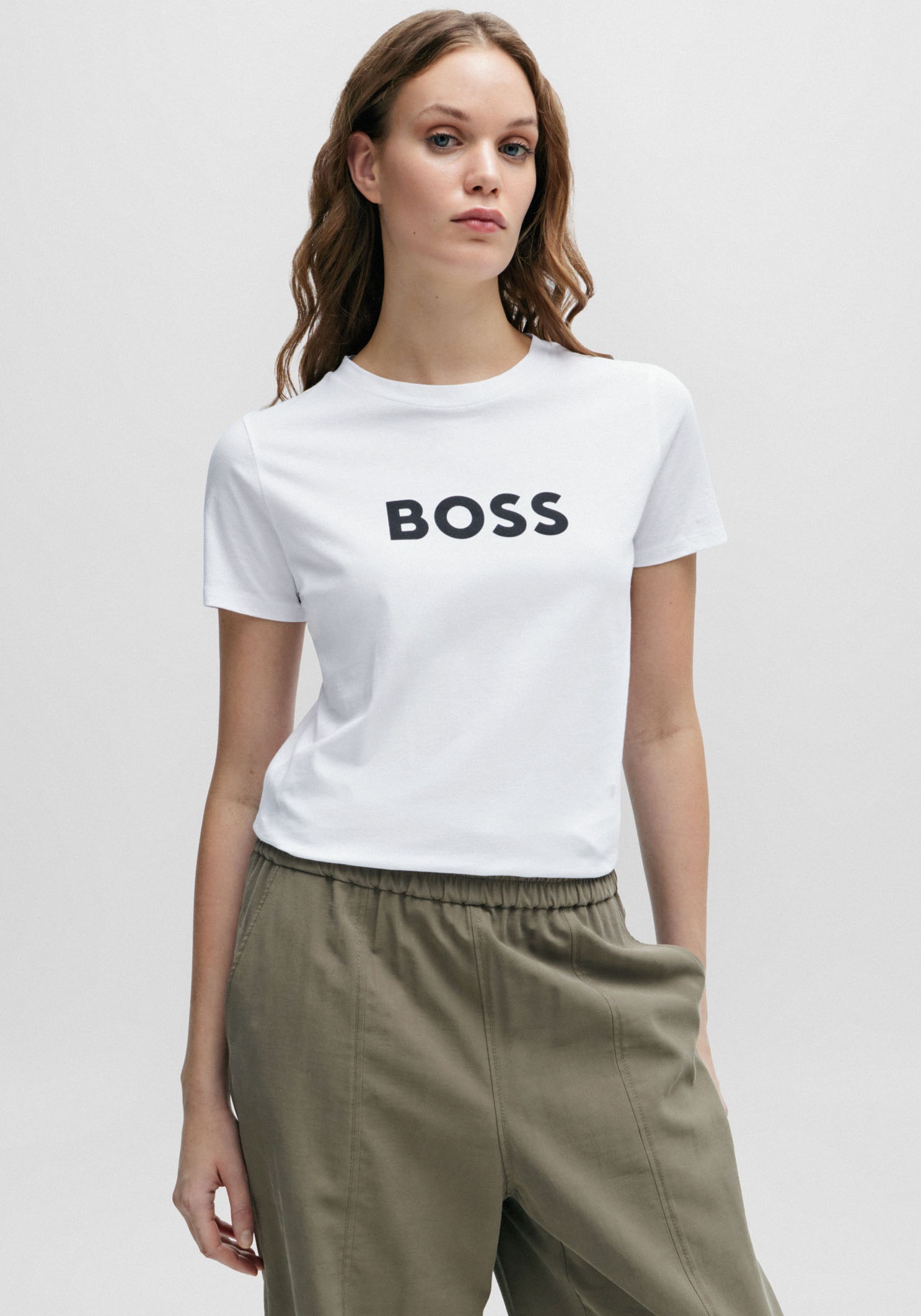 BOSS ORANGE T-Shirt "C Elogo 5", mit kontrastfarbenem BOSS-Schriftzug günstig online kaufen