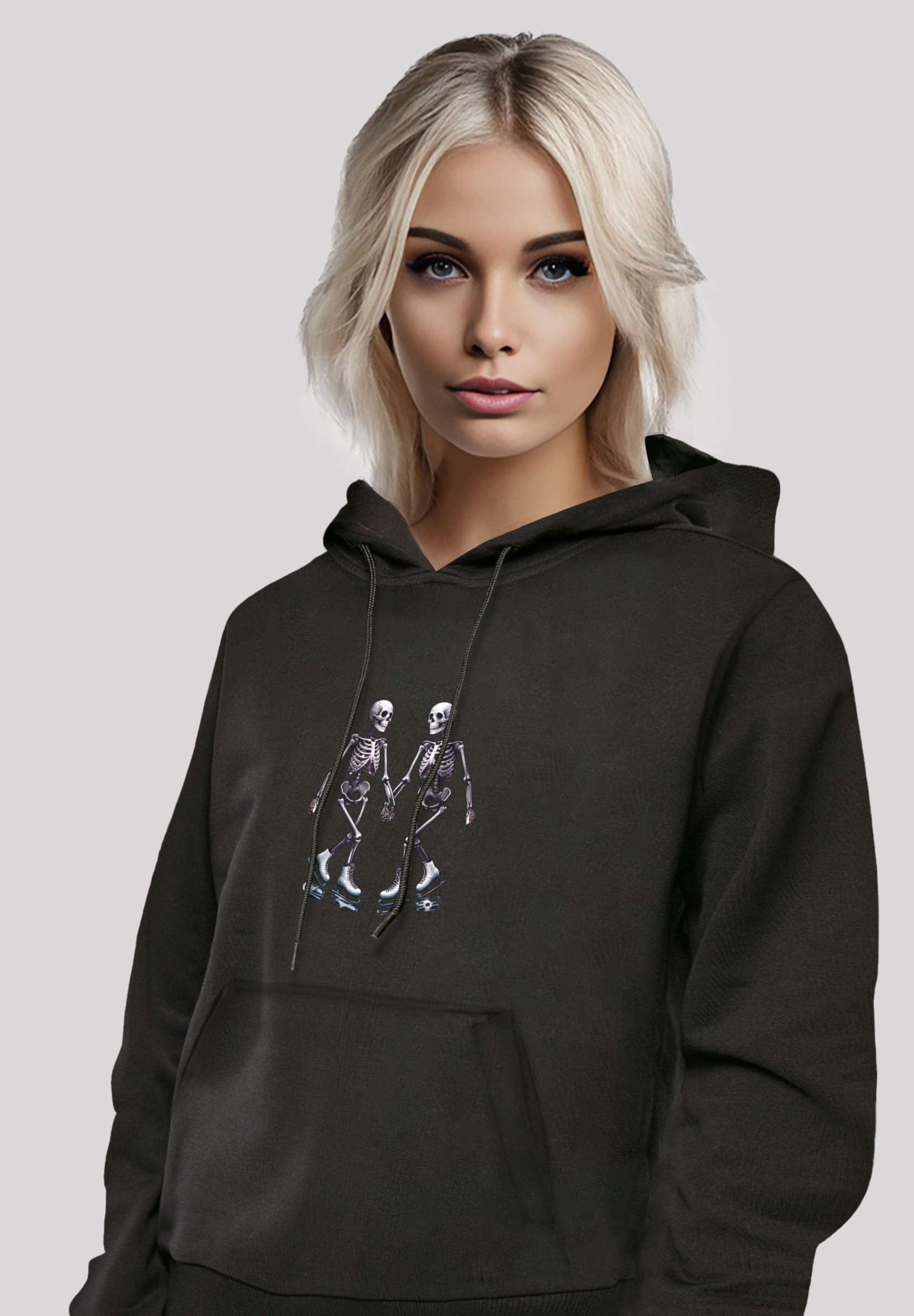 F4NT4STIC Kapuzenpullover »Skelettpaar Eislaufen Valentinstagsgeschenk«, Premium Qualität