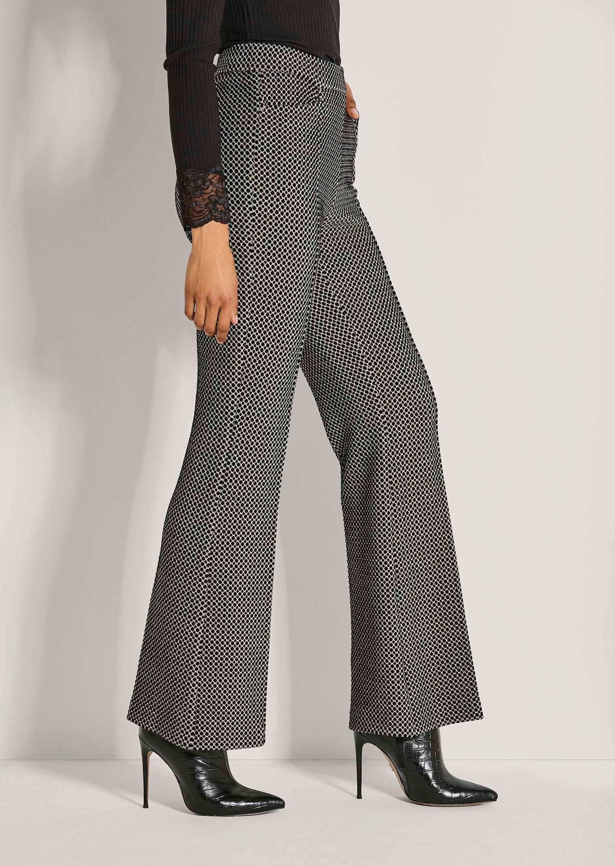 MADELEINE Jerseyhose »Stoffhose Jacquardhose mit geradem Schnitt«