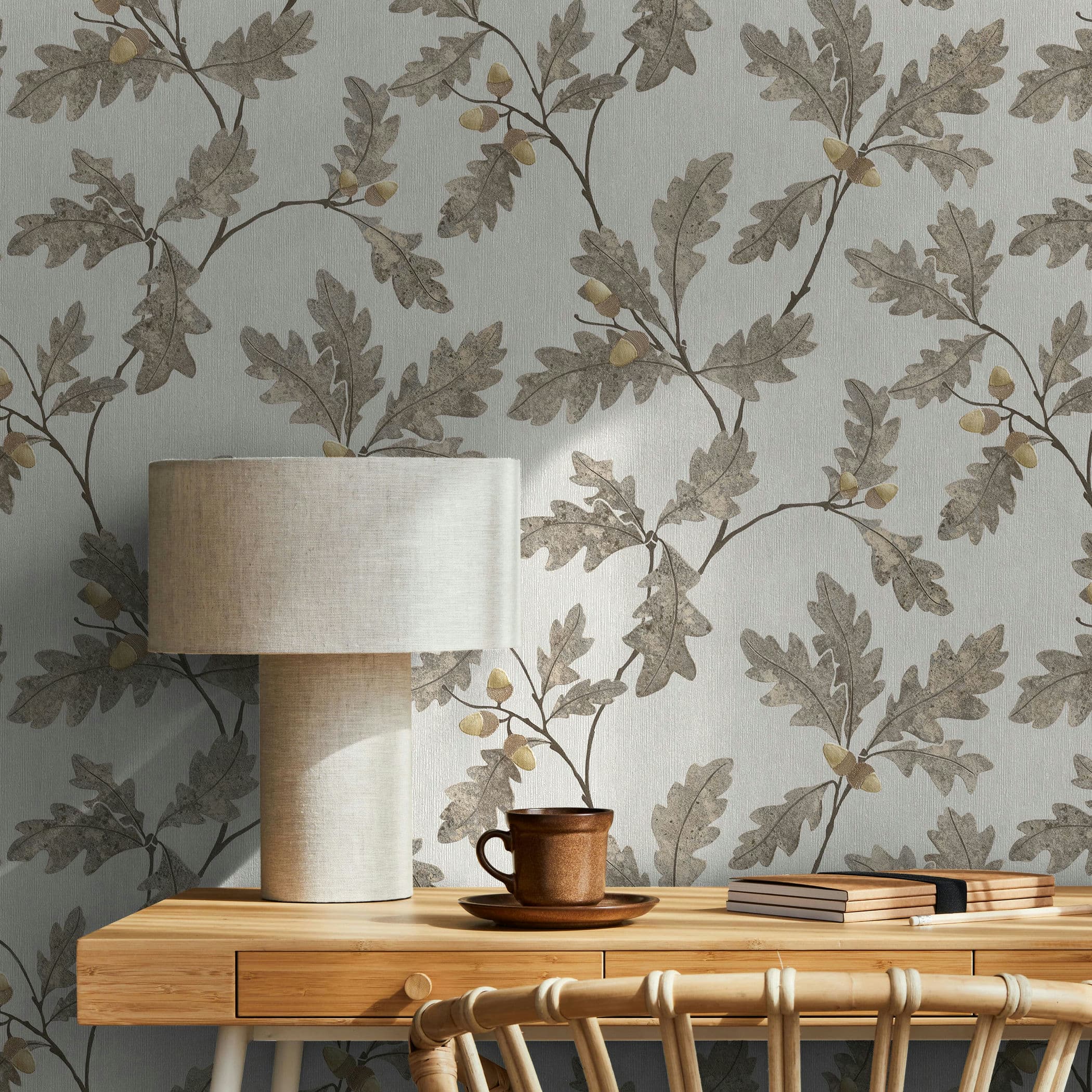 Marburg Vliestapete "Tapete Oak Delight" floral geprägt moderne Vliestapete für Wohnzimmer Schlafzimmer Küche