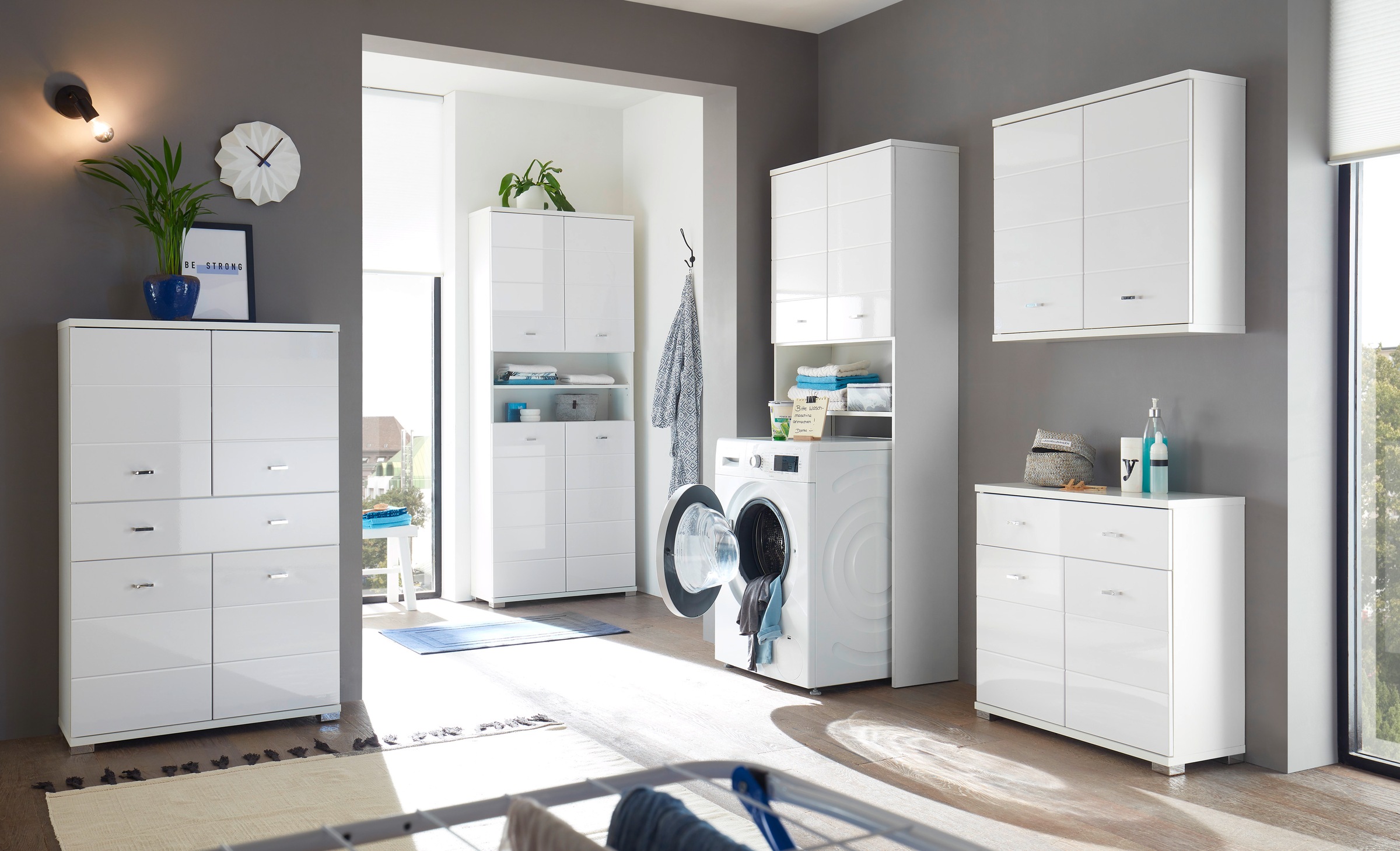 BASIC by Balculina Hängeschrank "Pool, Badezimmerschrank BxHxT 76x71x23" 1 günstig online kaufen