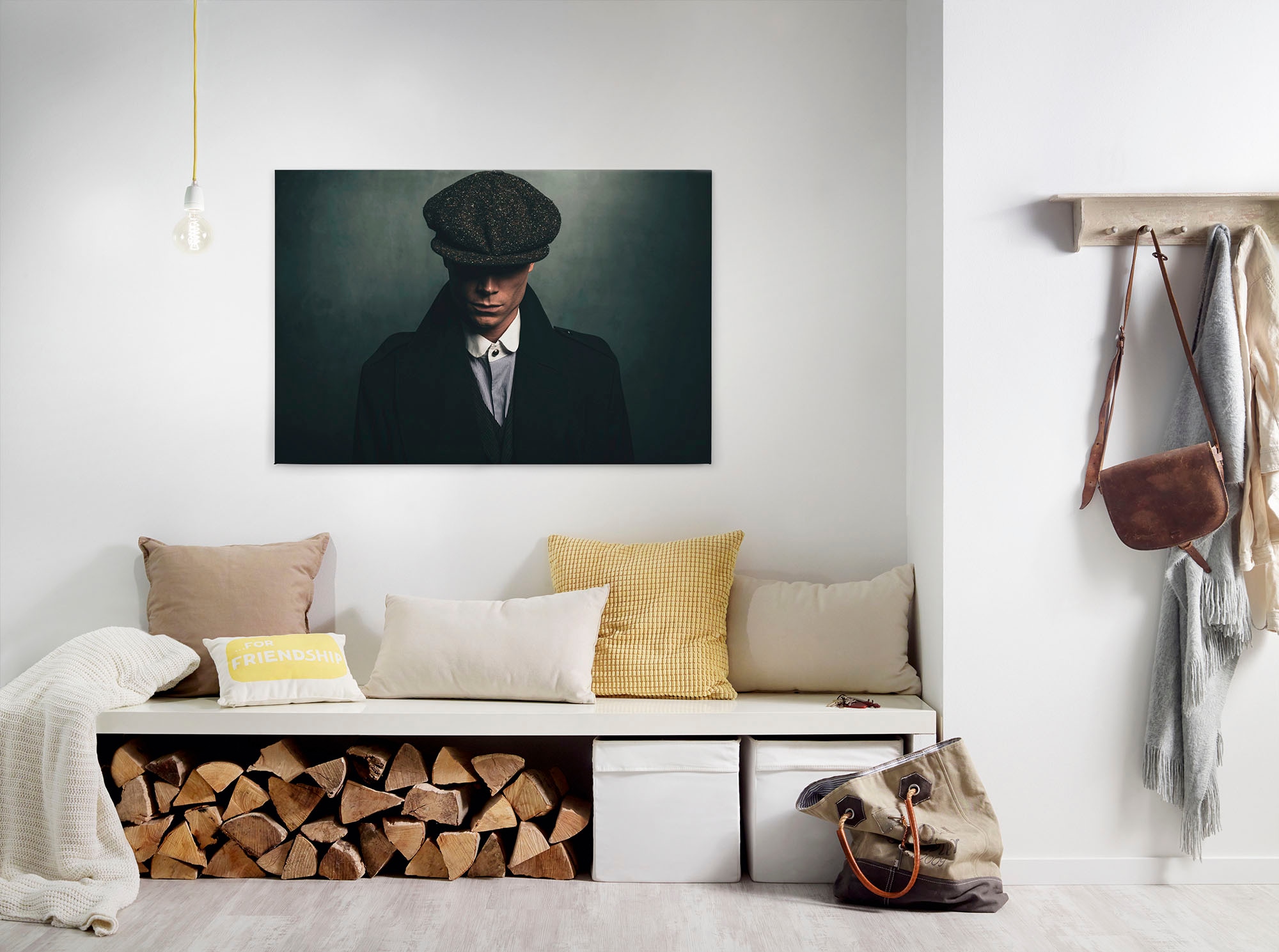 A.S. Création Leinwandbild "roger" Kunst Personen 1 Stk. tlg. Keilrahmen Bild Mann Leinwand-Bild Wohnzimmer modern Wandbild Kinder